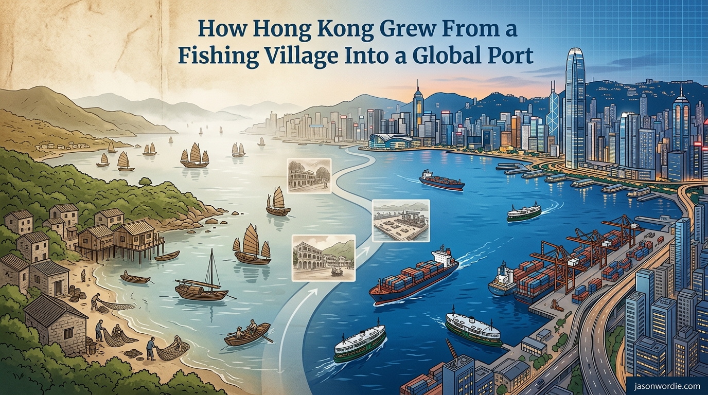 How Hong Kong Grew From a Fishing Village Into a Global Port