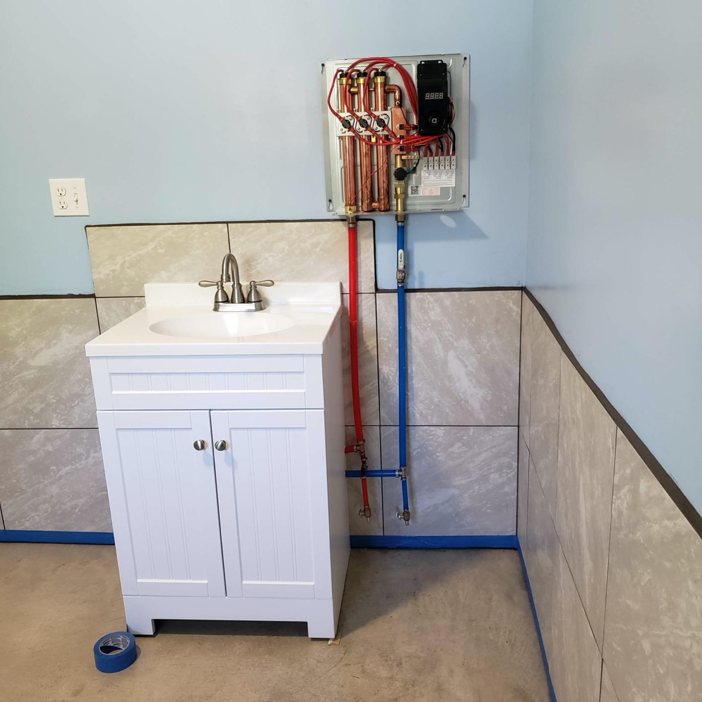 EcoSmart ECO 24 24 KW at 240-Volt Electric Tankless Water Heater with Patented Self Modulating Technology, 17 x 17 x 3.5 customer photo 2