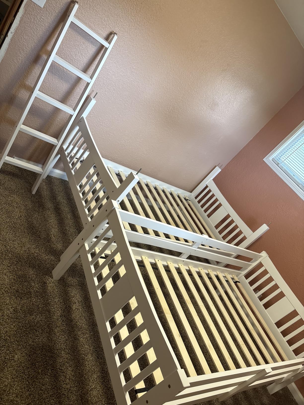 Storkcraft Caribou Twin-Over-Twin Bunk Bed, Navy | GREENGUARD Gold Certified, Wood Twin Bunk Beds for Kids Bedroom, Converts to 2 Individual Twin Beds, No Box Spring Required customer photo 1