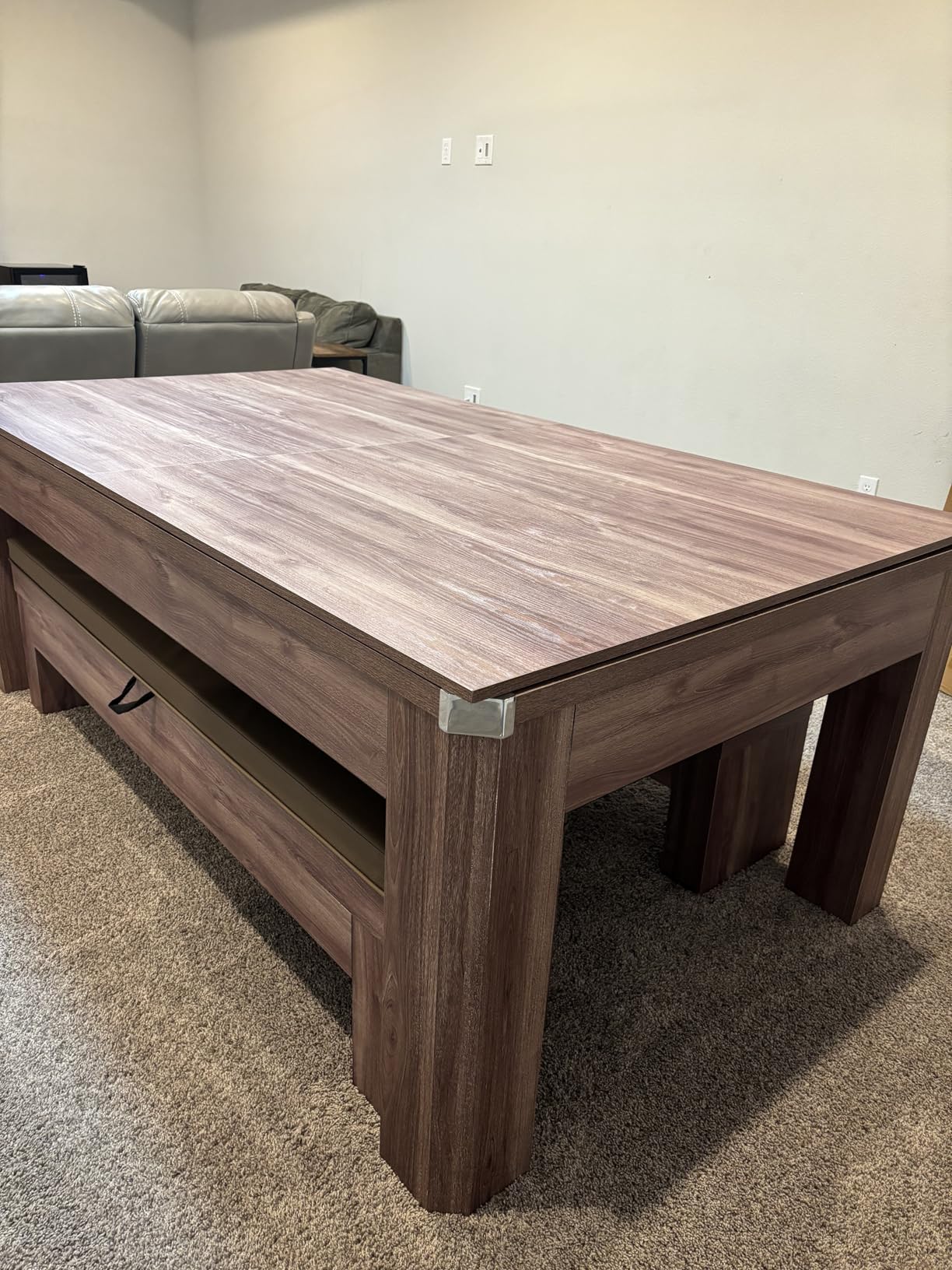 Hathaway Pool Table Combo Set with Benches customer photo 1