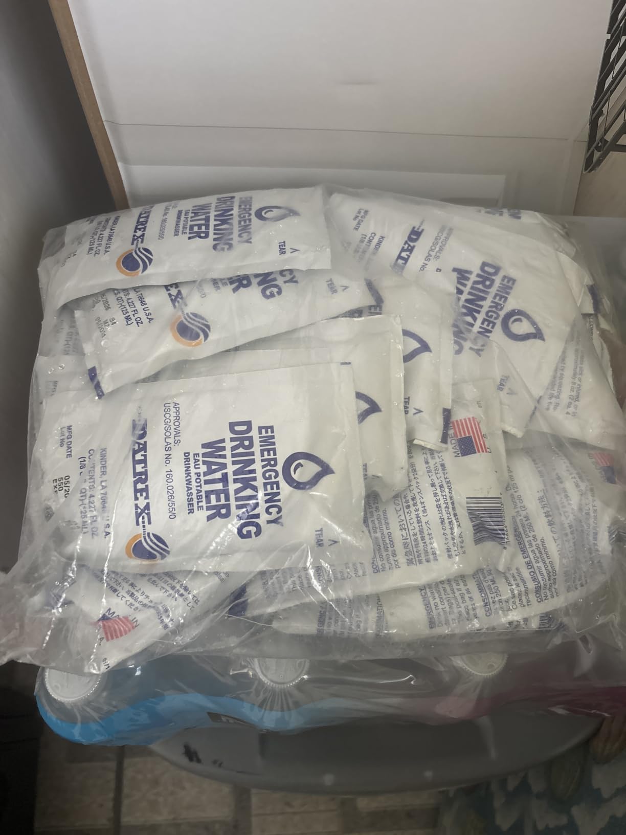 Datrex Emergency Water Packet 4.227 oz - 3 Day/72 Hour Supply (18 Packs), White customer photo 1