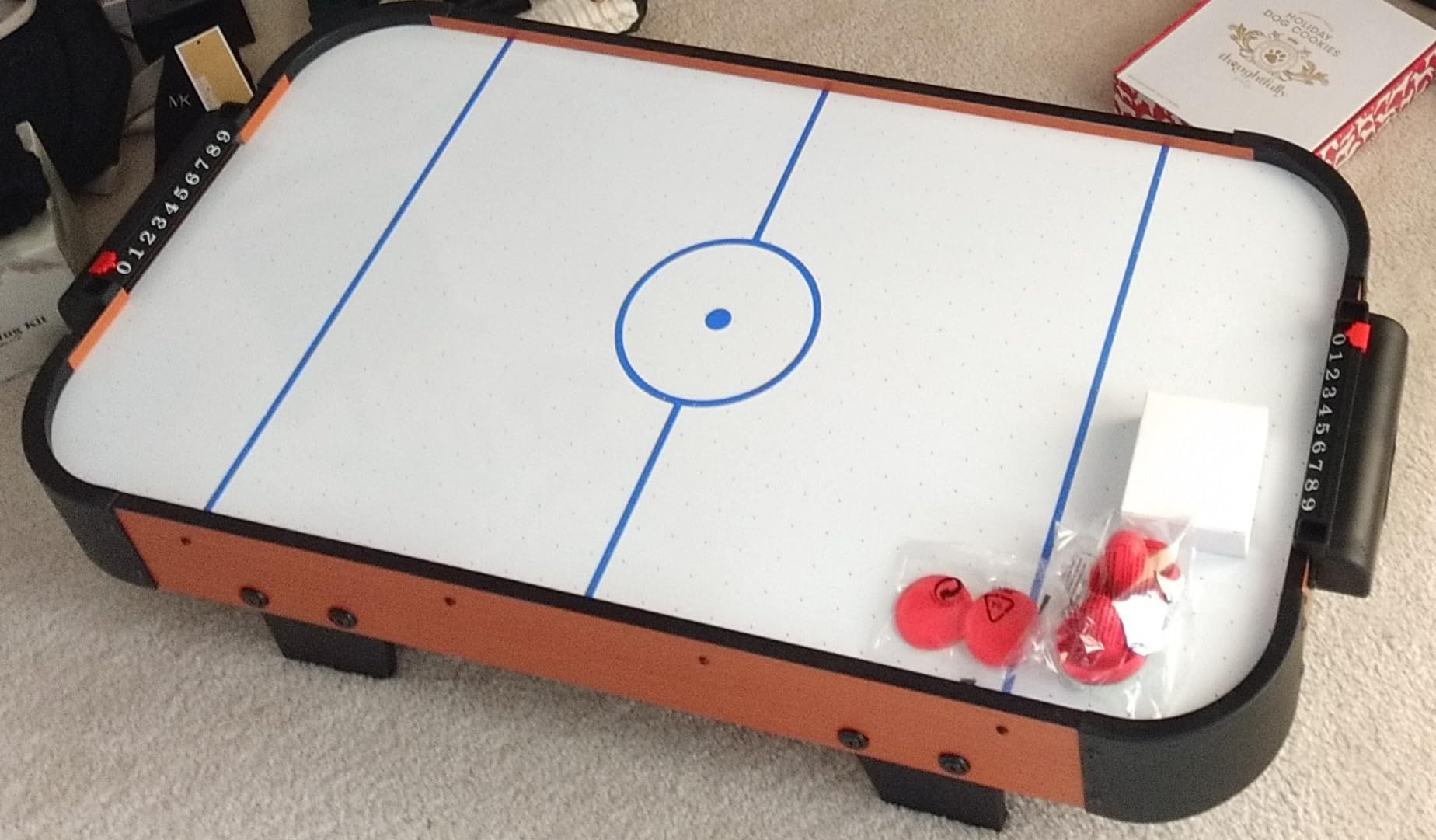 Best Choice Products Portable Tabletop Air Hockey Table for Game Room w/ 100V Motor, Electric Fan, 2 Strikers, 2 Pucks customer photo 2