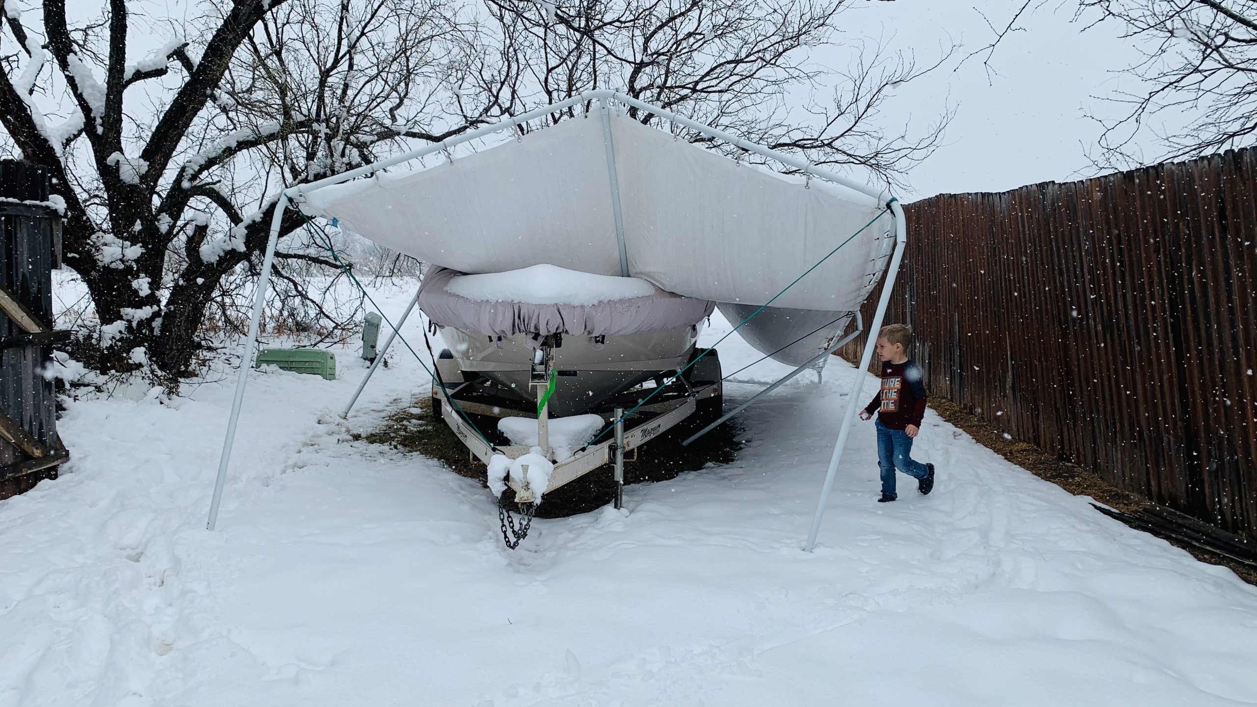 Quictent 10x20 ft Heavy Duty Carport Canopy Galvanized Car Tent Outdoor Garage Boat Shelter with Reinforced Structure, No Sidewall - White customer photo 1