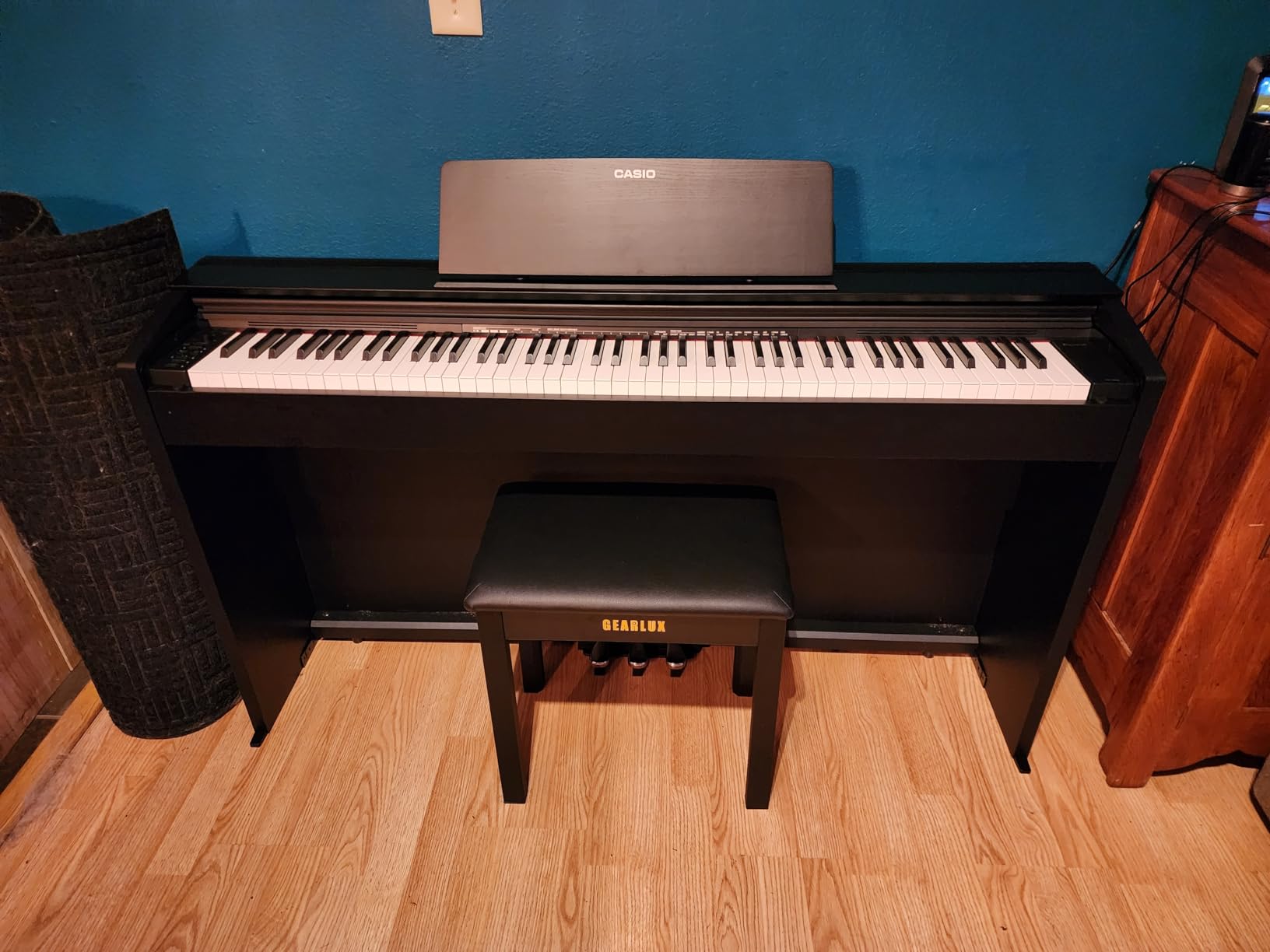 Casio PX-870 Privia Digital Piano - Black Bundle with Furniture Bench, Headphones, Instructional Book, Online Lessons customer photo 2
