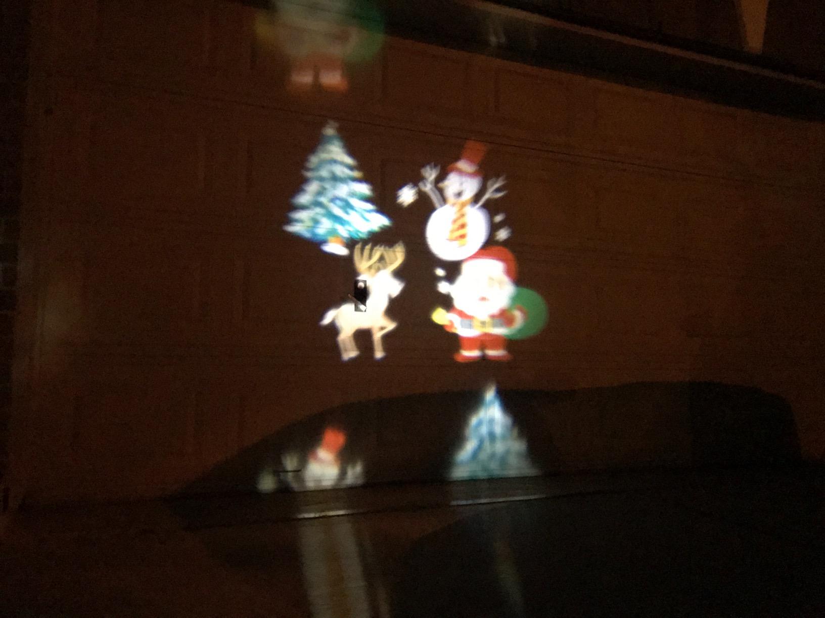 Halloween Outdoor Projector Lights, Syslux Christmas Projector Lights, 16 HD Slides LED Waterproof Light Indoor Lights with Remote Control for Party Garden Halloween Xmas Landscape Decor customer photo 2
