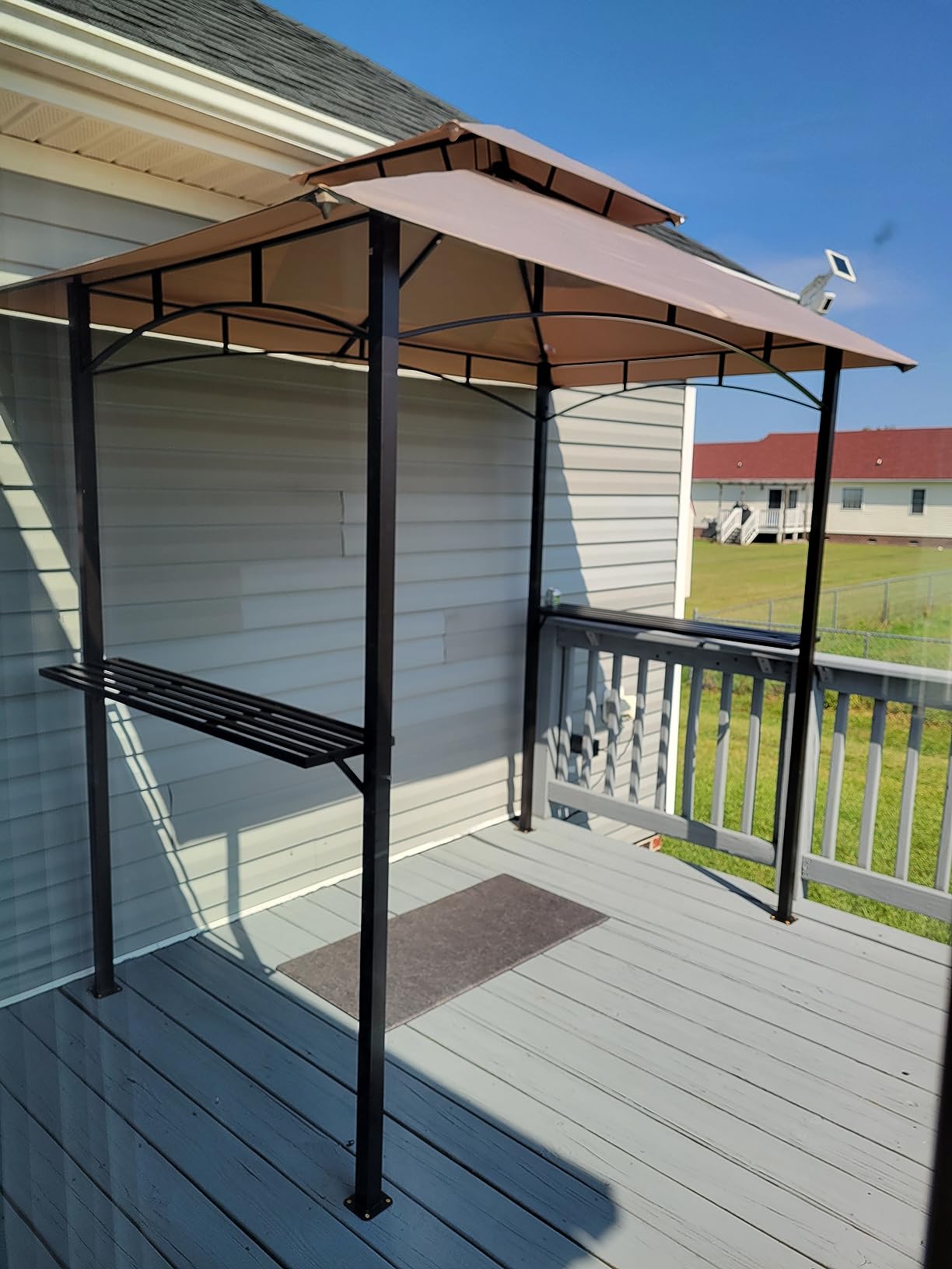 Kozyard Andra 8' x 5' BBQ Grill Gazebo Canopy Tent, Vented Soft Top Roof customer photo 1