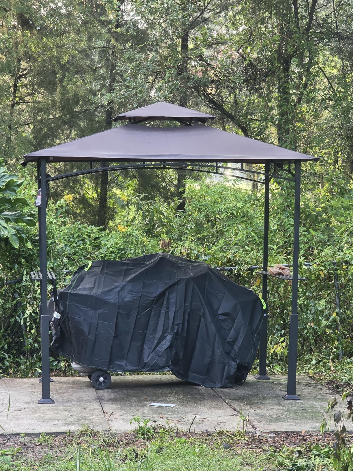 ABCCANOPY 8x5 Grill Gazebo BBQ Shelter with 2 LED Lights, Dark Gray customer photo 1
