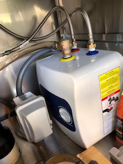 Electric Mini Tank Water Heater UL Listed, ThermoMate 2.5 Gallons Small Under Sink Water Heater for Point of Use Instant Hot Water 110V 120V, Wall or Floor Mounted, ES250 customer photo 1