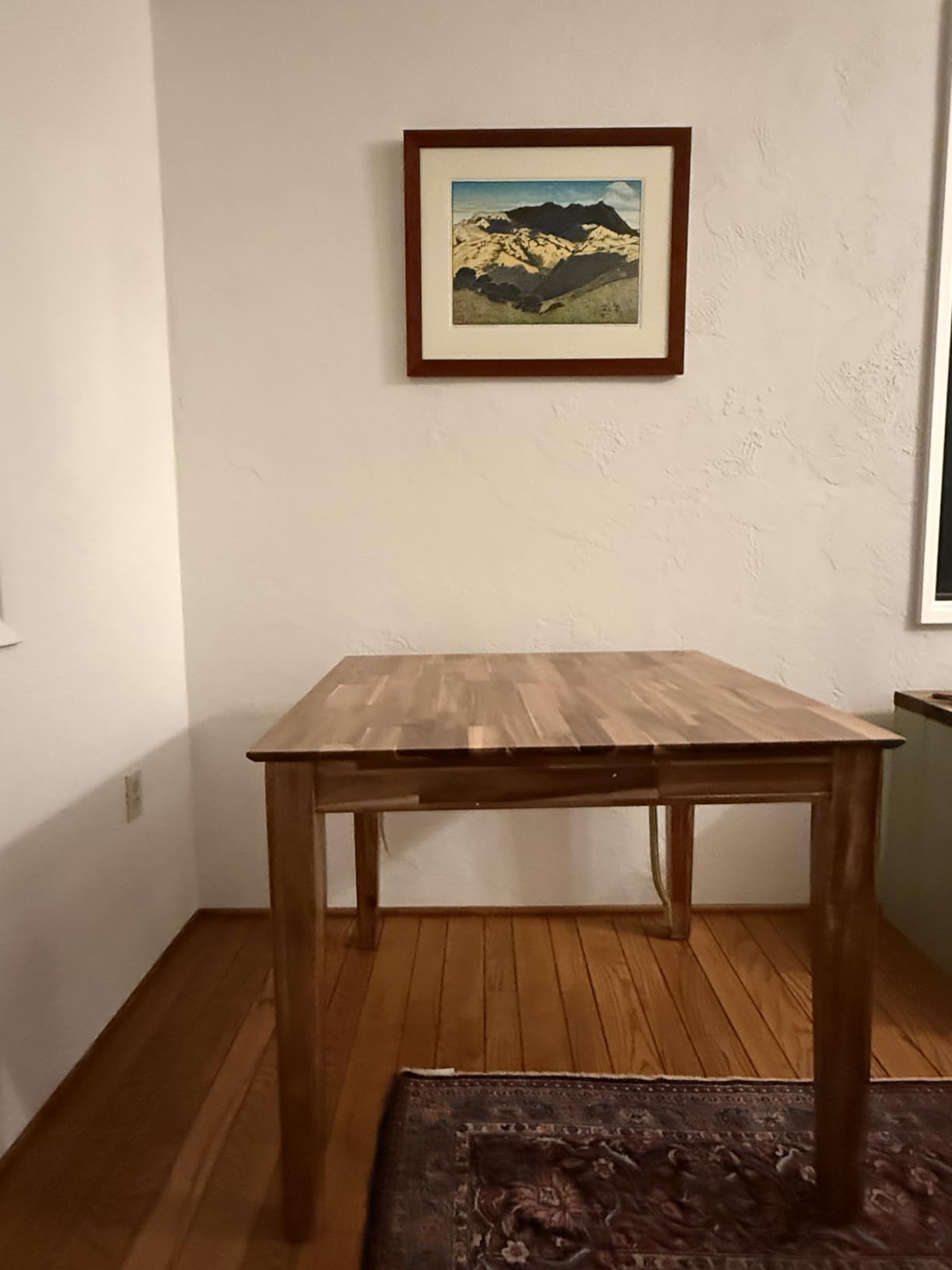 East West Furniture OXT-ANA-T Oxford Square Dining Table for Small Spaces, 36x36 Inch, Natural customer photo 2