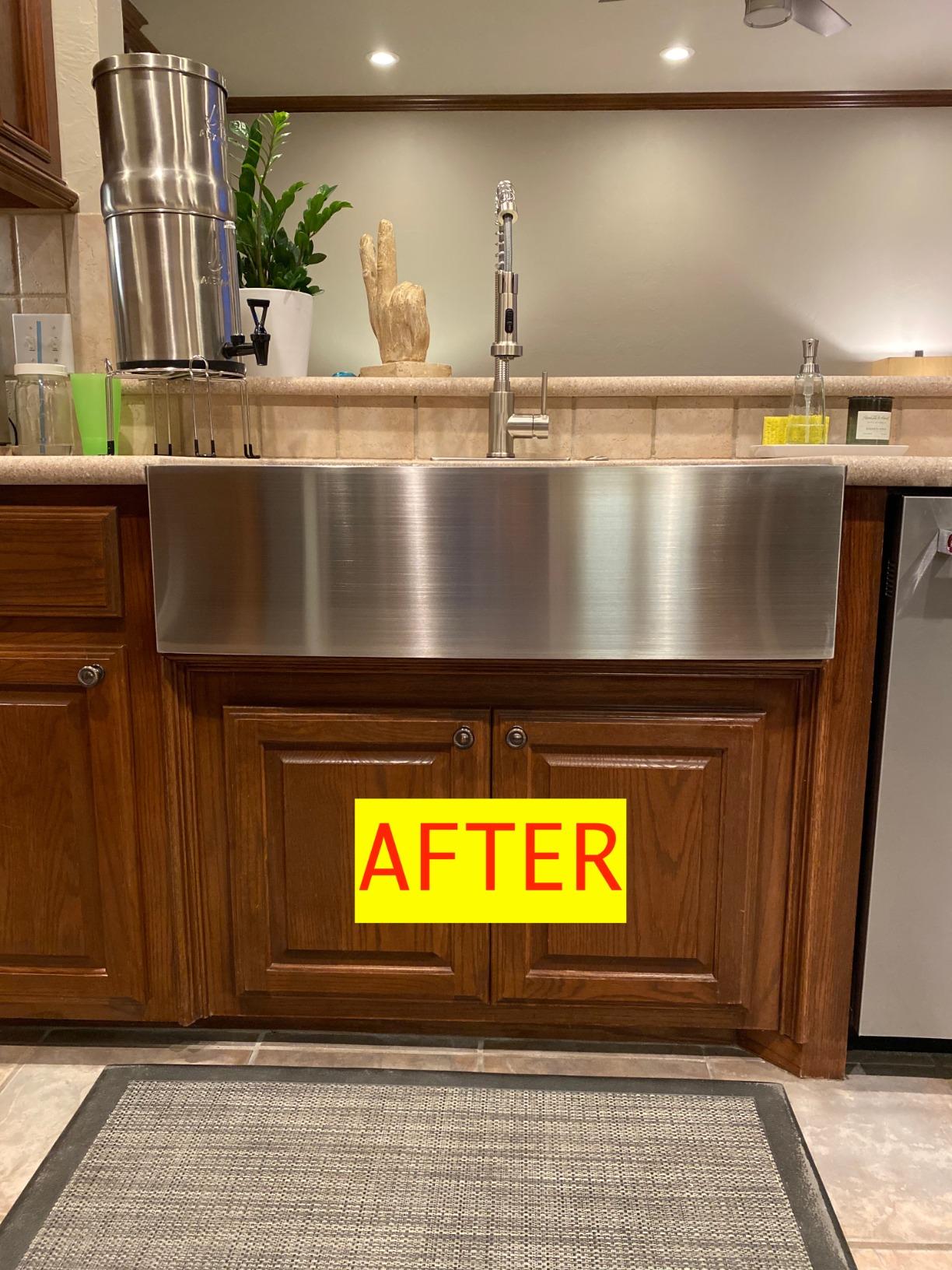 Sarlai 24 Inch Farmhouse Sink Workstation - 24x22 Inch Stainless Steel Apron Front Single Bowl Luxury Kitchen Farmer Sink customer photo 2