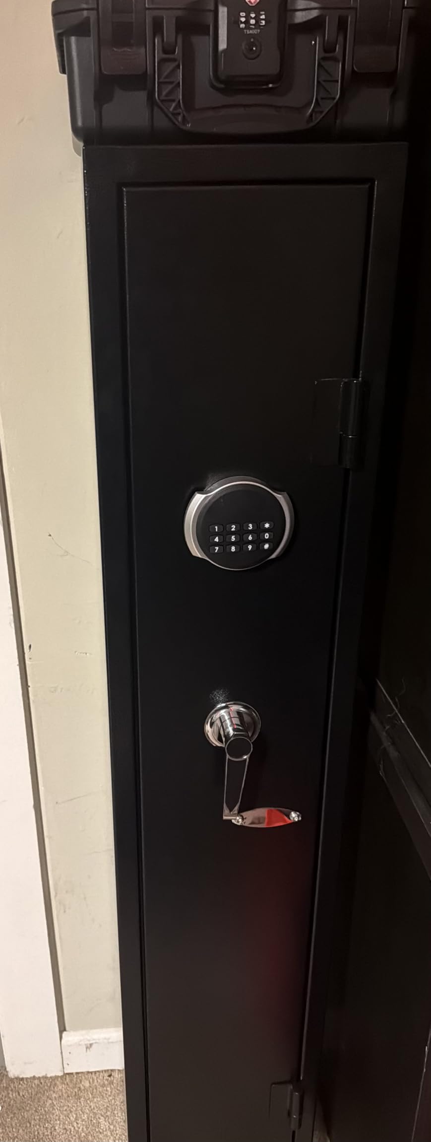 KAER 2-3 Gun Safe, Rifle Safe, Gun Safe for Rifles and Pistols, Gun Cabinet for Shotguns, Long Gun Cabinet for Shotguns with Removable Storage Shelf, LED Light, Quick Access Rifle Safes, Adjustable Shelves customer photo 1