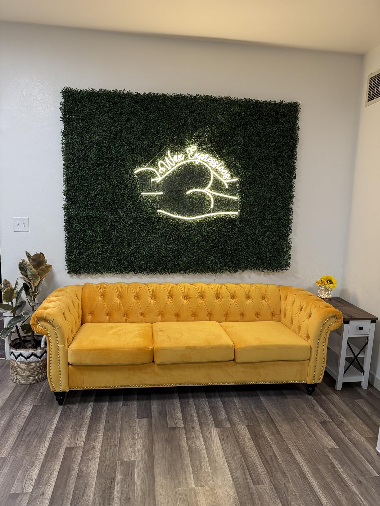 Chesterfield Sofa Velvet, Modern Tufted Couch 3 Seater with Rolled Arms and Nailhead for Living Room, Bedroom, Office, Apartment (Mango) customer photo 1