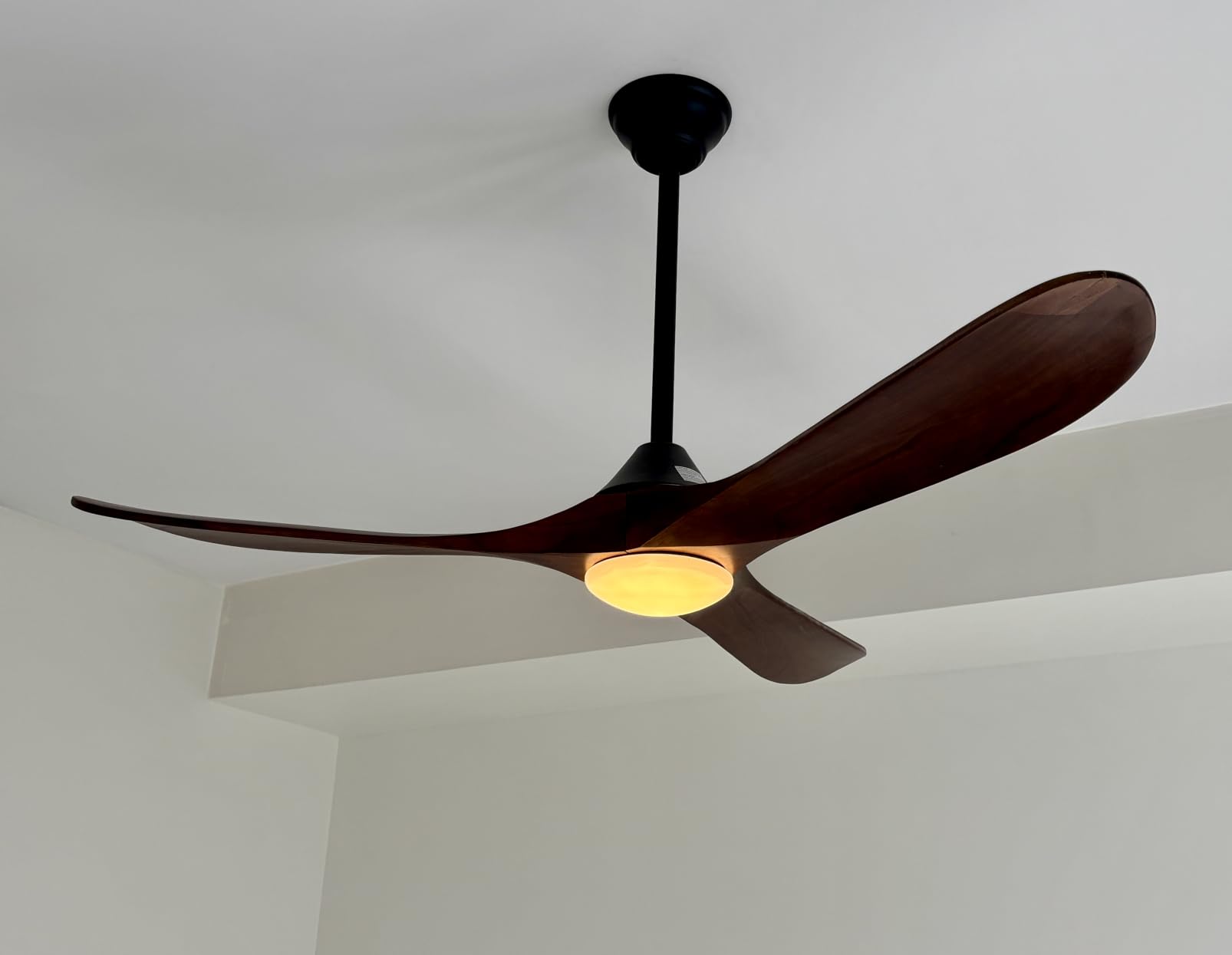 70 inch Large Ceiling Fan with Lights, Outdoor Ceiling Fan for Patio | Damp Rated 3 Blades Propeller Wood Ceiling fans with light, Reversible Quiet DC Motor for Exterior Porch Farmhouse Gazebo customer photo 2
