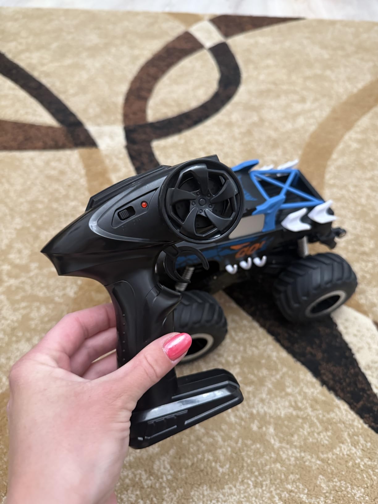 Threeking 1:16 Amphibious Monster Truck All Terrain Remote Control Car Toys | Waterproof Durable 4WD Off-Road RC Crawler Cars Pick-Up Unique Toy Gifts for Boys Girls Ages 6-12 customer photo 2