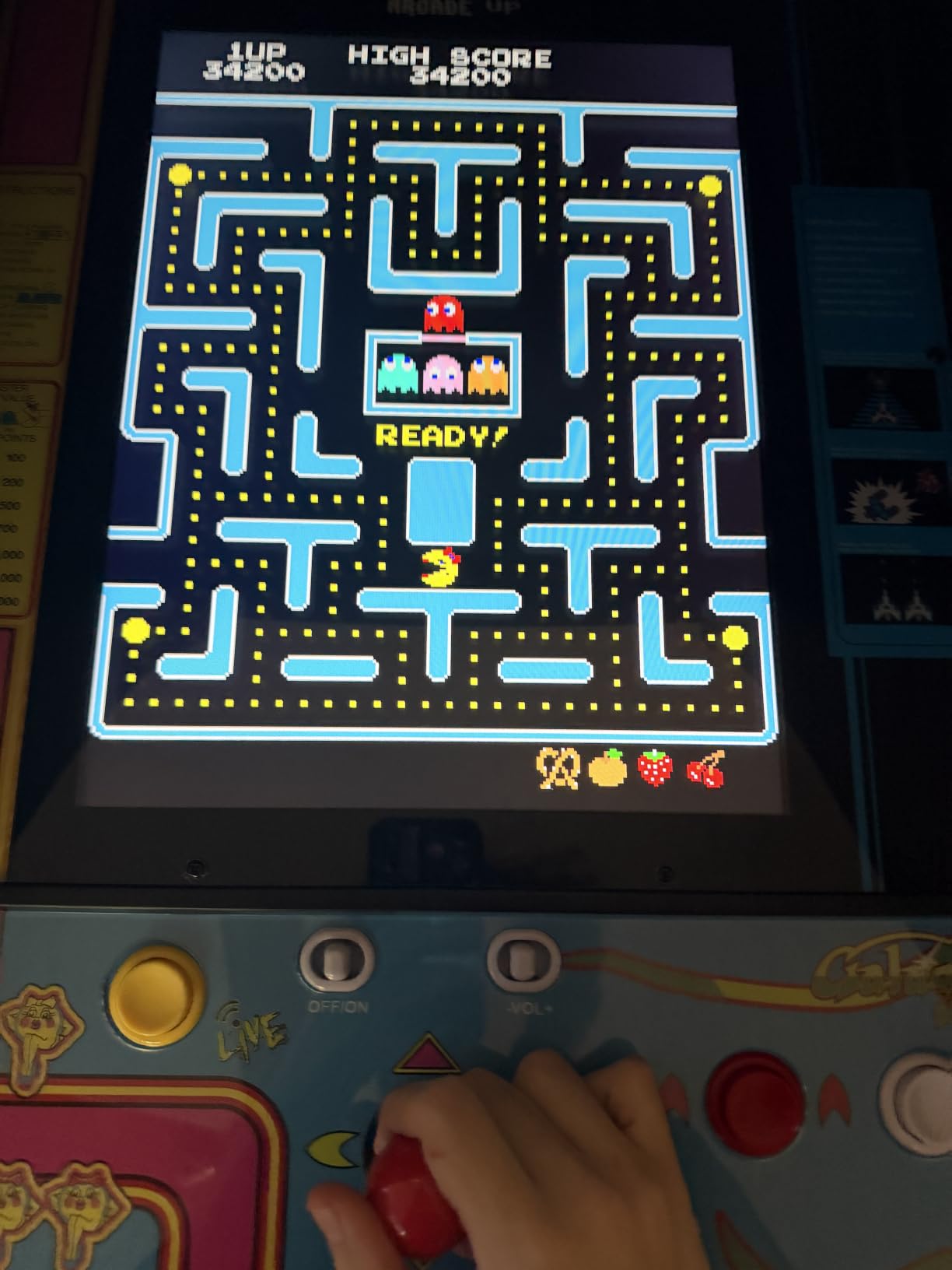 Arcade1Up Ms. Pac-Man Class of '81 Deluxe Arcade Machine Gaming Cabinet with 12 Retro Games, 17