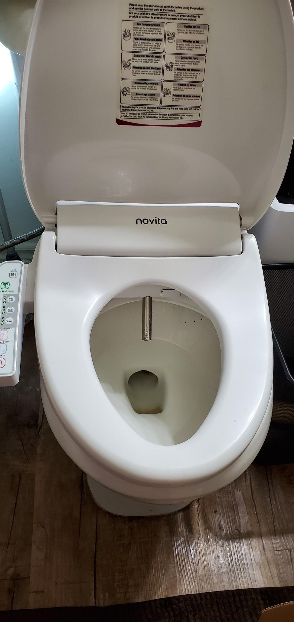 Kohler PureWash E580 Elongated Bidet Toilet Seat, White, Quiet-Close Lid Prevents Slamming, Self-Cleaning Wand, Adjustable Water Pressure with Multiple Cleansing Options | 32330-0 customer photo 1