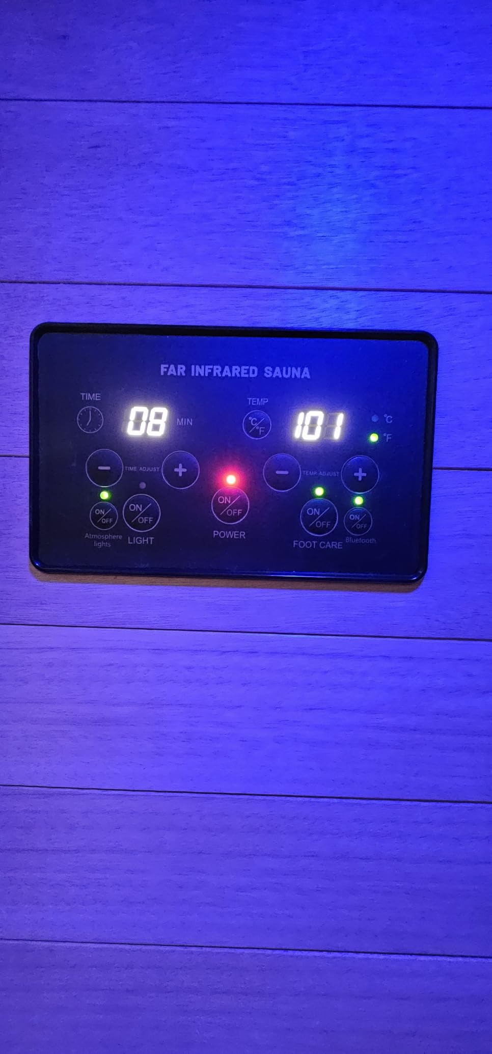 OUTEXER Outdoor Sauna 2 Person Sauna Infrared Saunas with Red Light Therapy | Dry Sauna Room 2080W Red Cedar and Canadian Fir Wood Wooden Sauna Spa 48.8*38.19*81.89inch customer photo 2