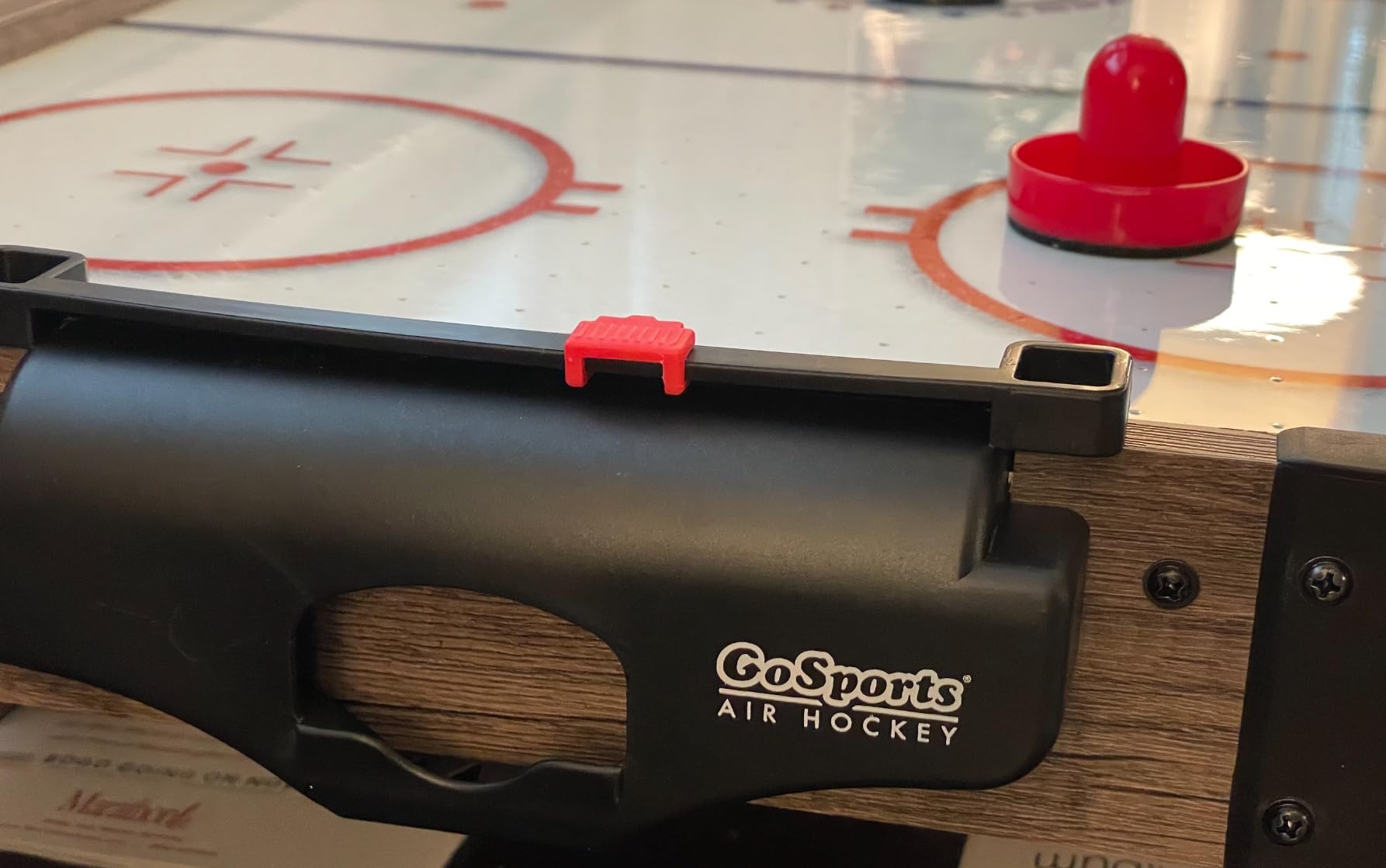 GoSports 40 Inch Table Top Air Hockey Game for Kids - Oak customer photo 2