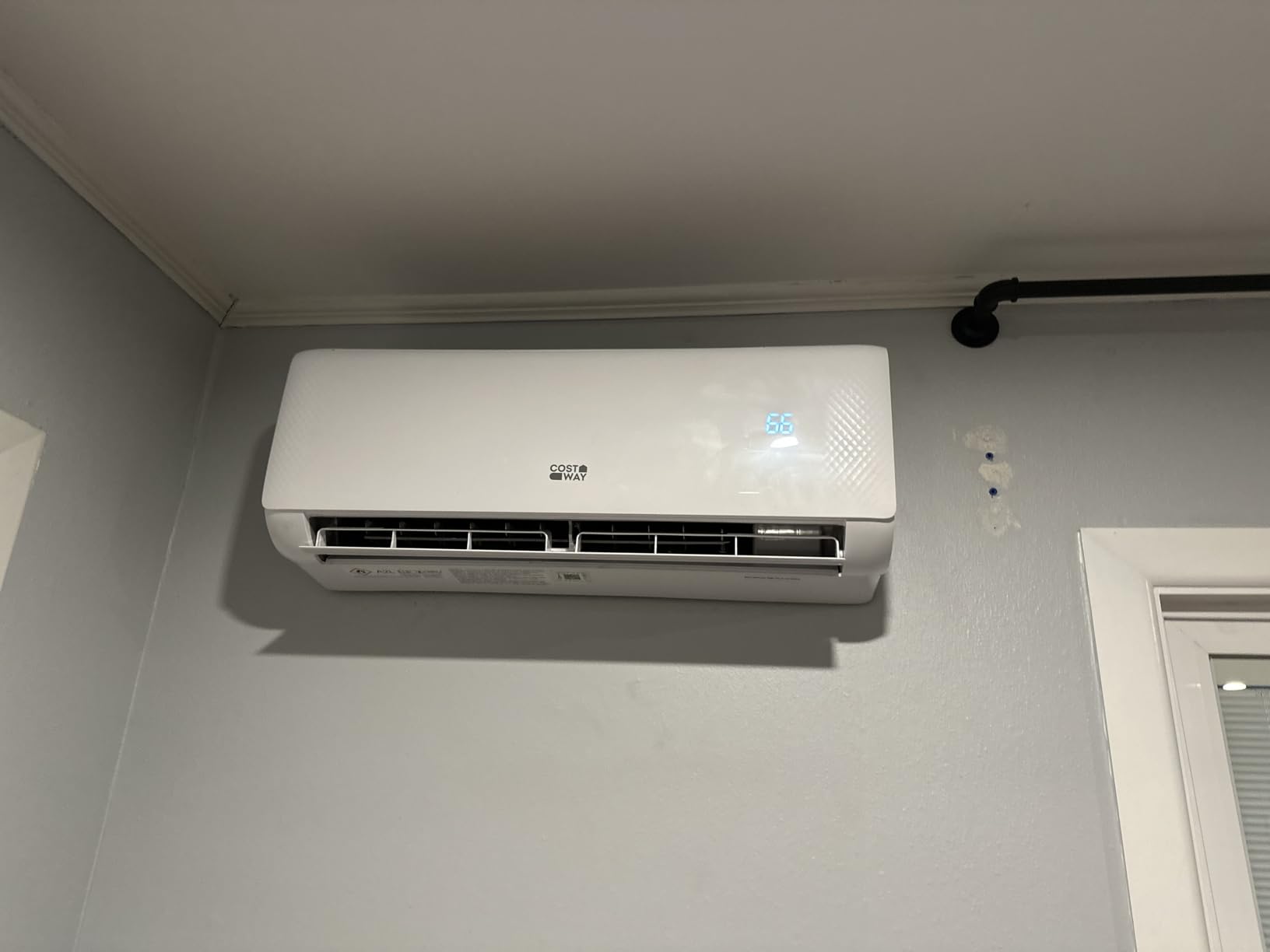 COSTWAY 12,000 BTU Mini Split Air Conditioner | with Heat Pump, Energy Star, 21 SEER2 Inverter, 24H Timer, Auto Clean, for Rooms up to 750 Sq.Ft, 208-230V (Airtural Series) customer photo 1