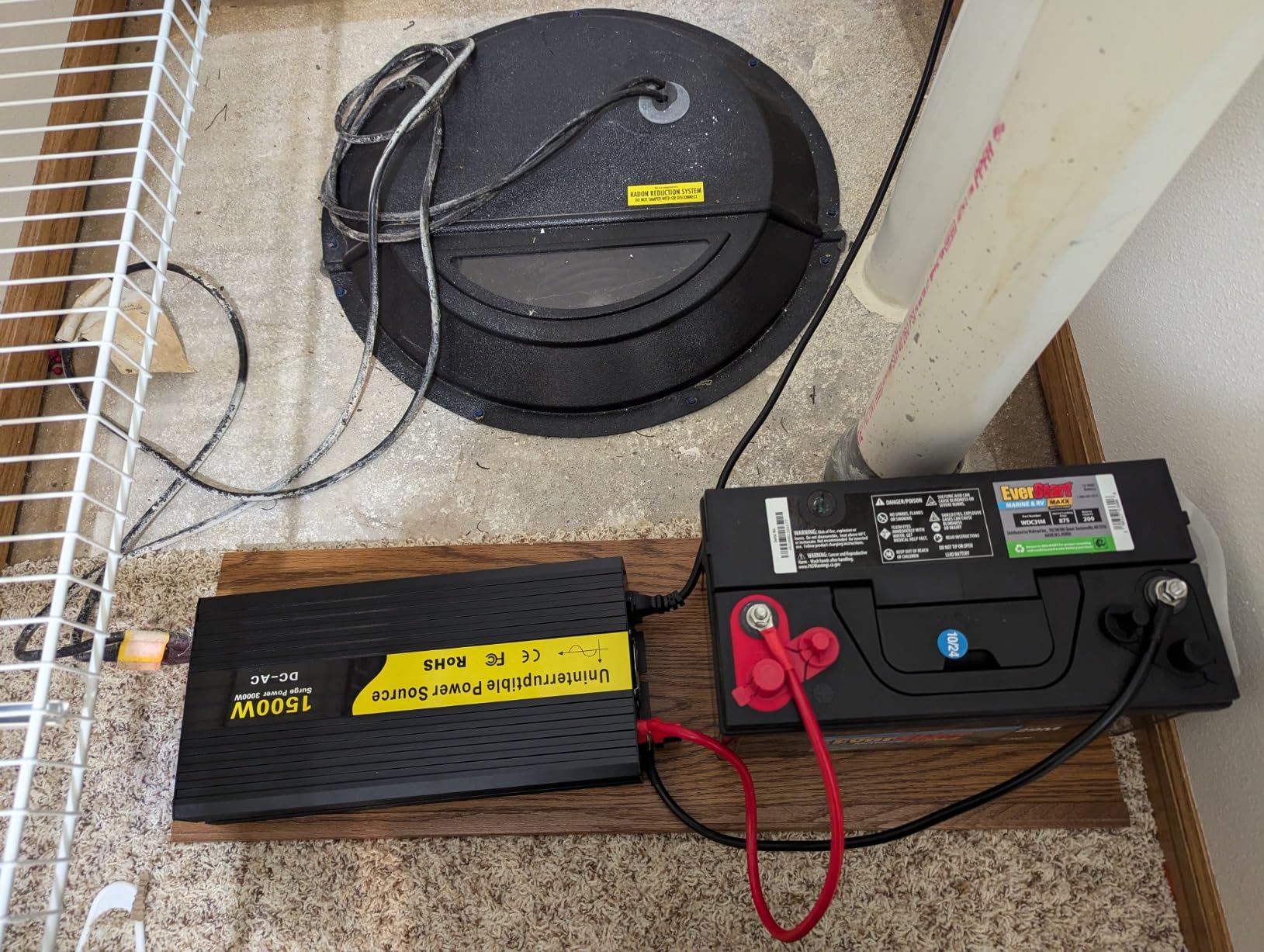 1500W Primary Sump Pump Backup System with LCD Display customer photo 2
