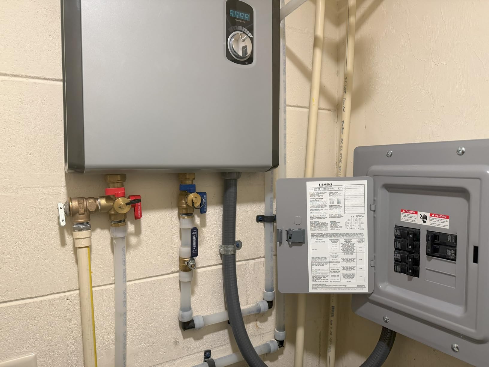 Rheem 6.5kW 240V Point of Use Thermostatic Tankless Electric Water Heater customer photo 1