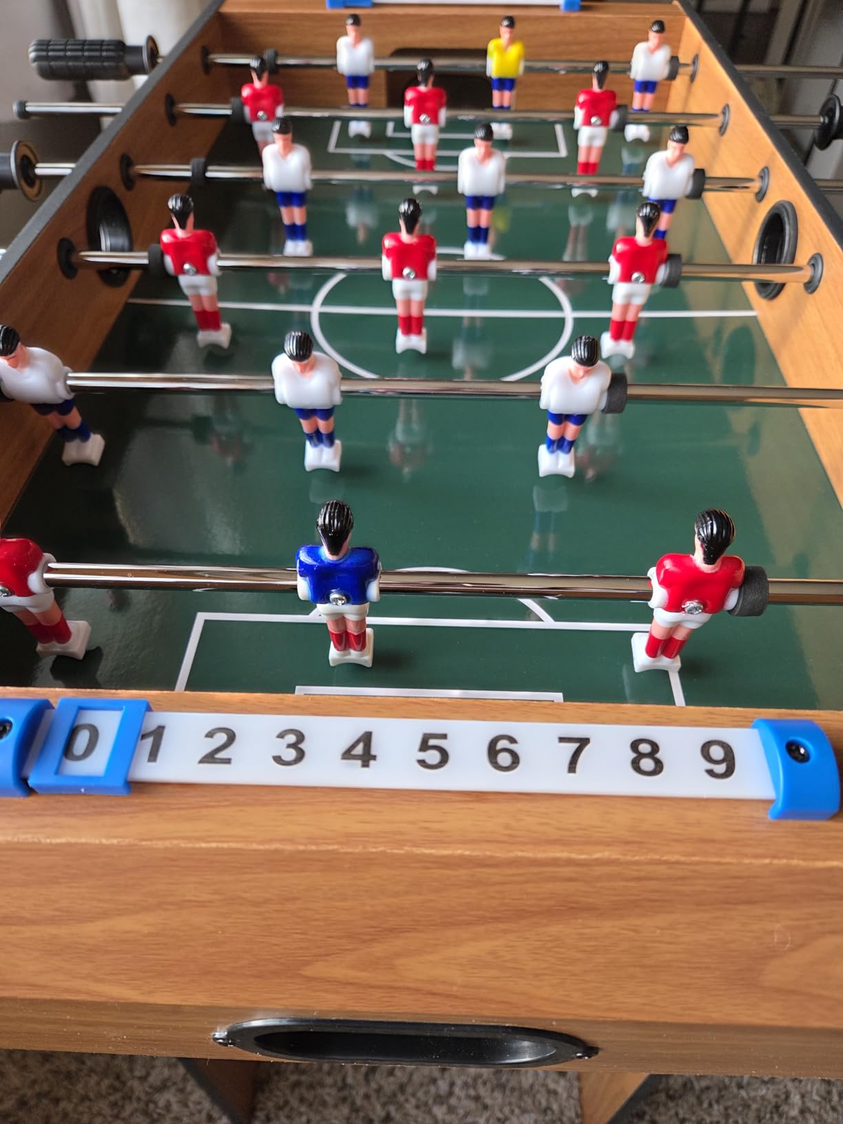 Giantex Folding Foosball Table, Space Saving Arcade Table Soccer with Durable Handle, 2 Balls, Scoreboard for Adult & Child, Soccer Table Game for Party, Group Building Activities, Bar, Game Room customer photo 1