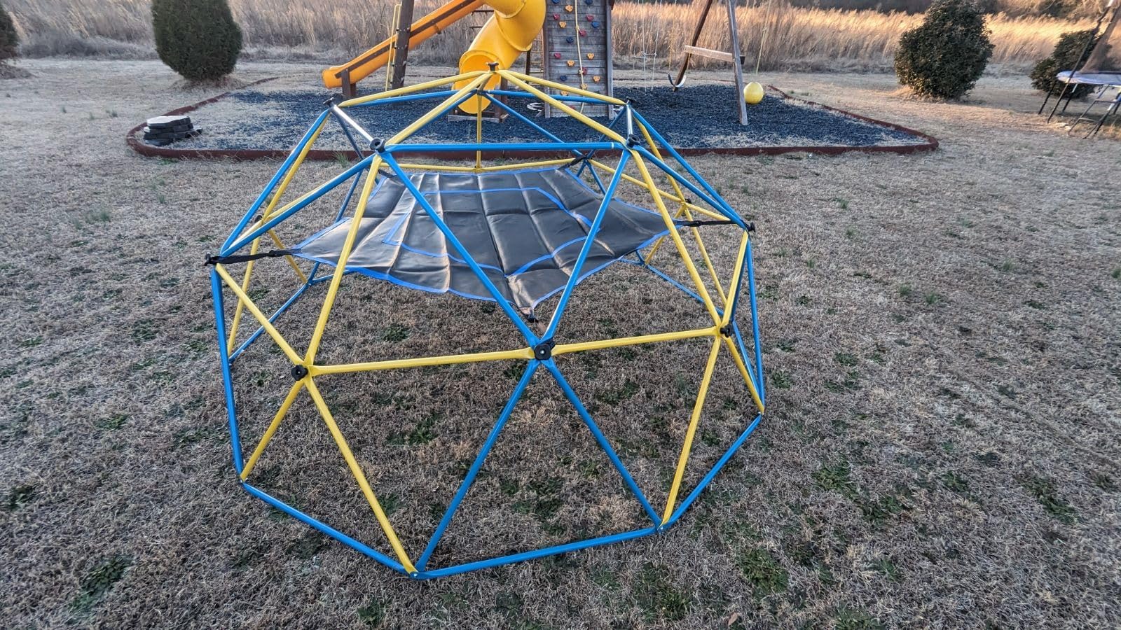 10FT Climbing Dome Jungle Gym with Hammock for Kids, ASTM Certified, 800LB Capacity customer photo 2