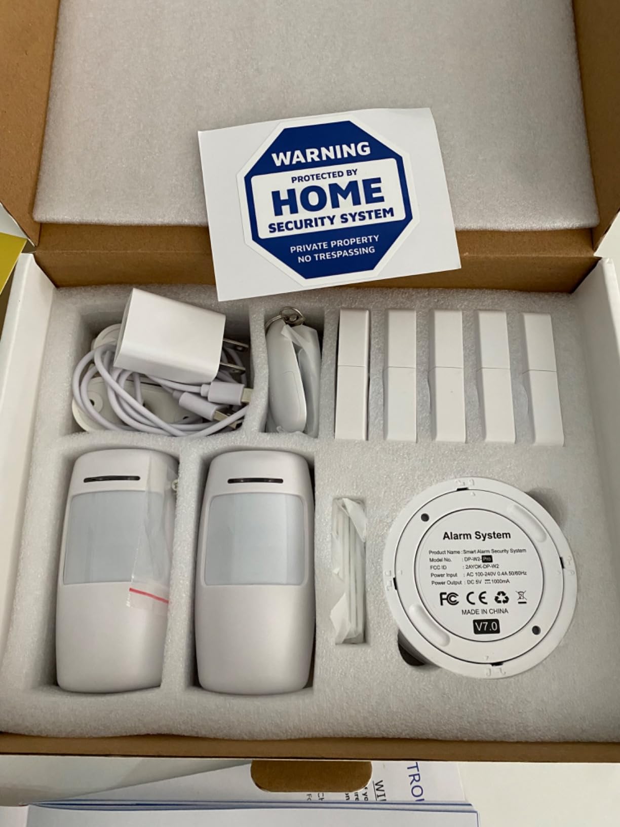 WiFi Home Security System, 10-Piece Wireless Alarm Kit with Door Sensors | 120dB Loud Alarm, 8-Hour Backup Battery, Instant App Alerts, DIY Setup, No Monthly Fee, Expandable Home Security customer photo 1