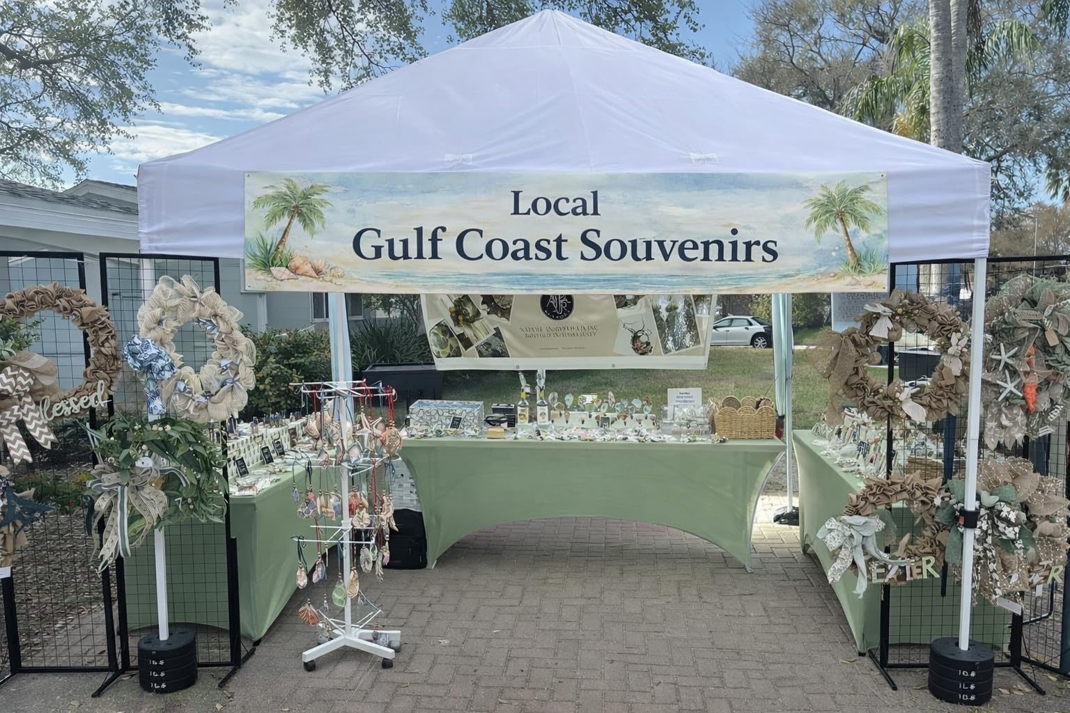 CROWN SHADES Commercial Pop Up Canopy Tent with 1 Side Wall, 10'x10', Grey | Patented Centerlok One Push Setup, Heavy Duty Vendor Tent with Wheels, STO-N-Go Bag, 400D Silver Coated, UPF 50+ Waterproof customer photo 1