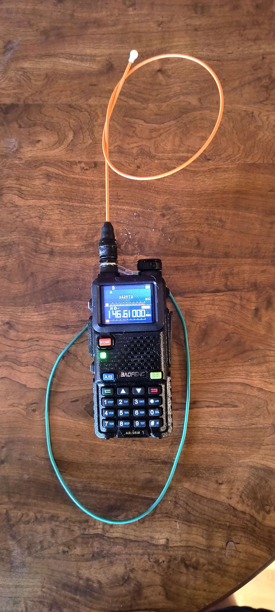 Ham Radio Baofeng Radio 5RM 10W Long Range Handheld AR-5RM Two Way Radio UV-5R NOAA Weather Receiver Rechargeable Walkie Talkies Longe Range DTMF Copy Frequency 999CH with Type C Charging(1 Pack) customer photo 1