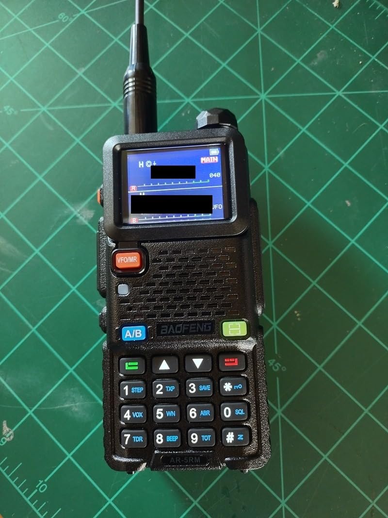 Ham Radio Baofeng Radio 5RM 10W Long Range Handheld AR-5RM Two Way Radio UV-5R NOAA Weather Receiver Rechargeable Walkie Talkies Longe Range DTMF Copy Frequency 999CH with Type C Charging(1 Pack) customer photo 2