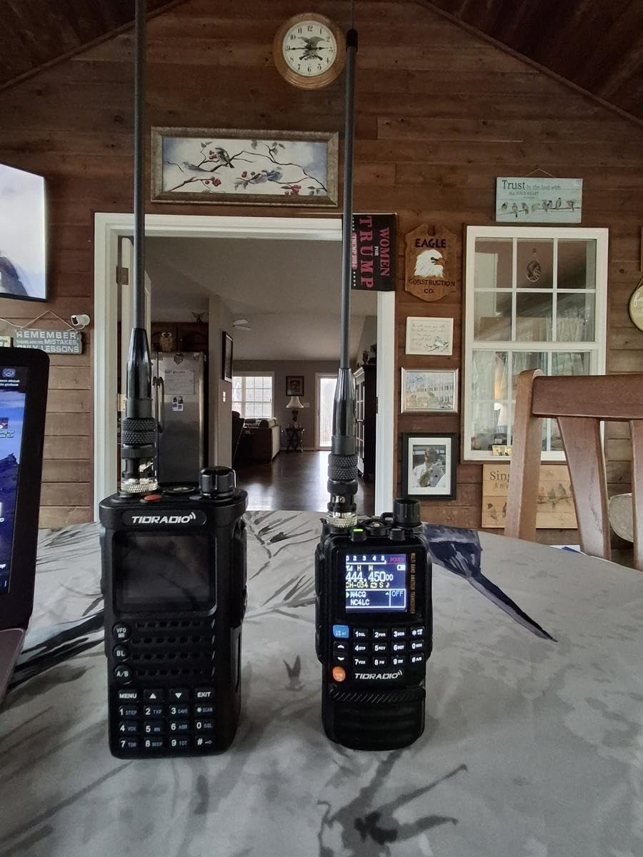 TD-H3 Ham Radio Handheld, Type C & Wireless Programming 8-Band Long Range Walkie Talkies Rechargeable Portable Two Way Radios Air Band, Frequency Match, DTMF Lock, NOAA FM AM- Full Kit 2Pack customer photo 2