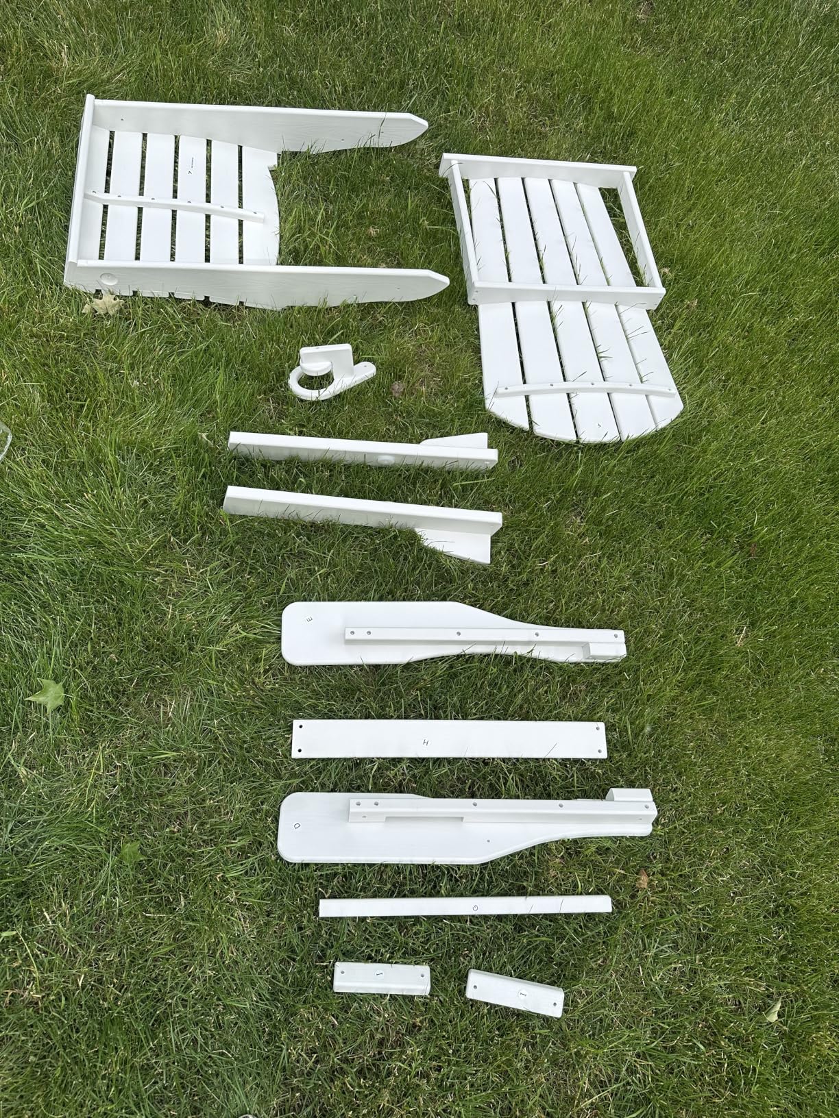 Folding Adirondack Chair Set of 4, Cup Holder, Wooden Textured, Heavy All-Weather HDPE Comfortable Set Poolside Backyard Lawn Black customer photo 2