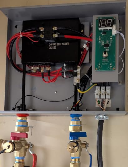 Tankless Water Heater Electric, 11kW 240 Volt On Demand Instant Hot Water Heater for Point of Use, Self-Modulating LED Display Knob Control, ETL Certified, 2.15GPM at 35°F Rise customer photo 1