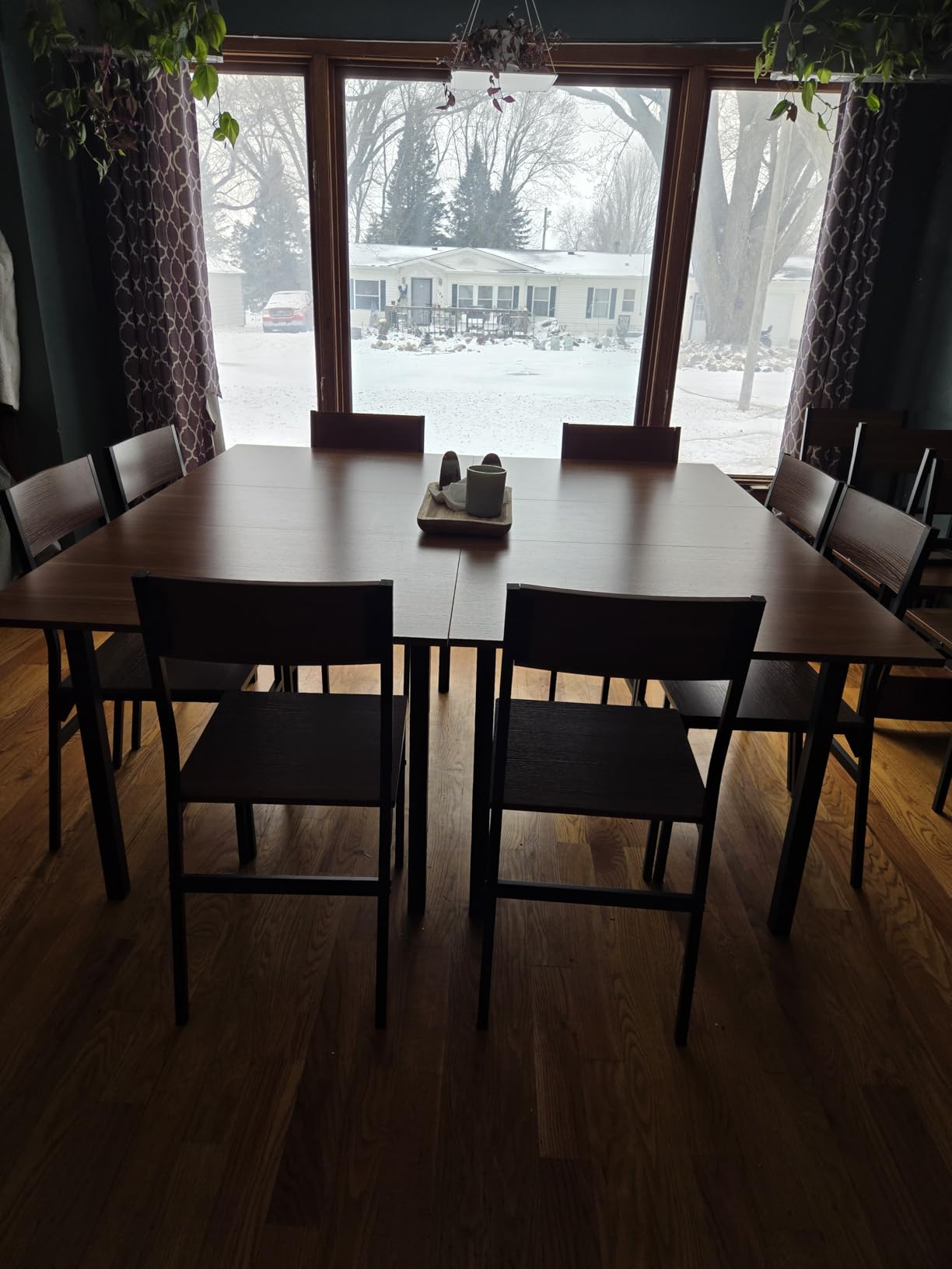 iPormis 7-Piece Dining Table & Chairs Set for 4-6, 63