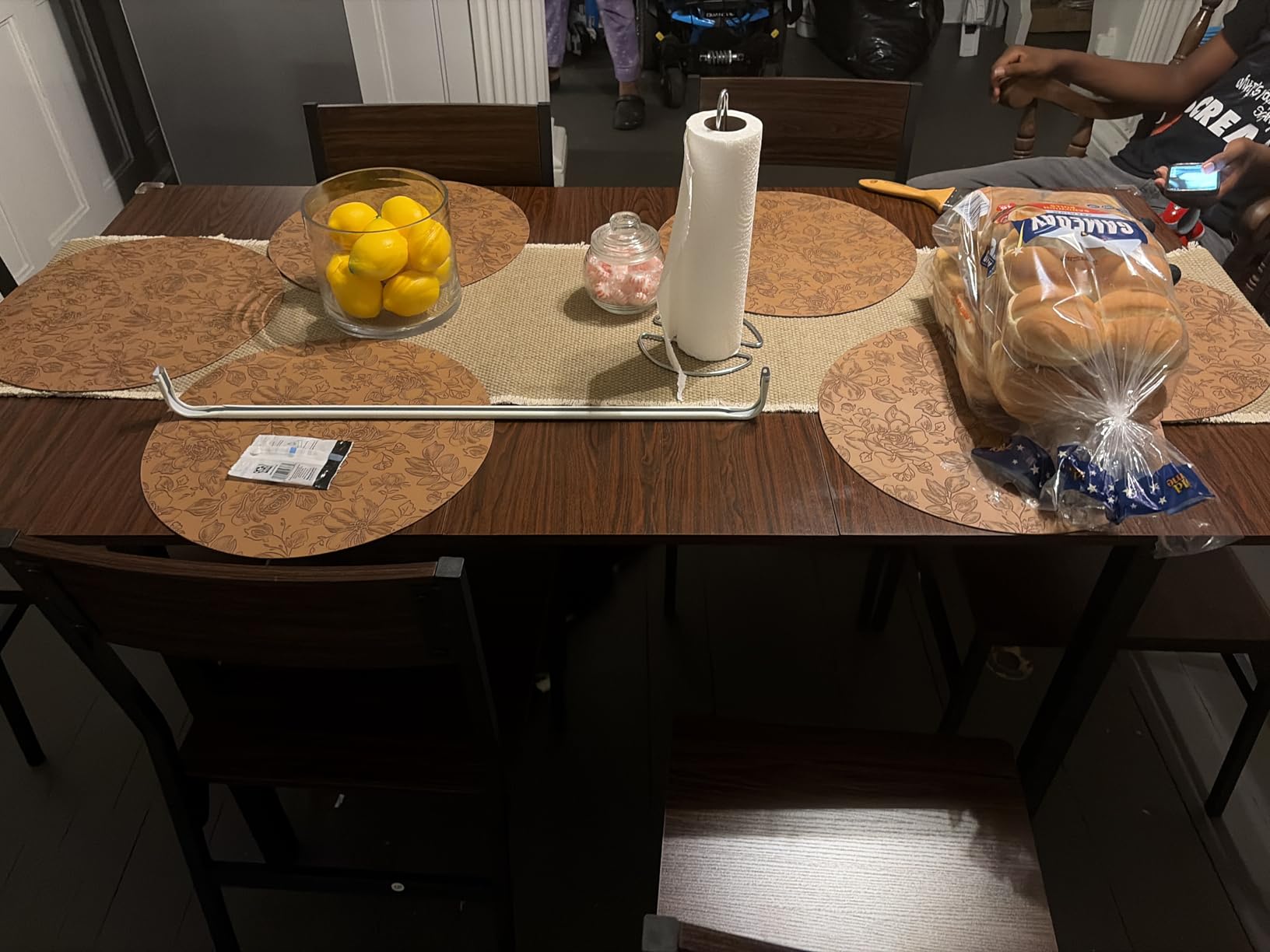 iPormis 7-Piece Dining Table & Chairs Set for 4-6, 63
