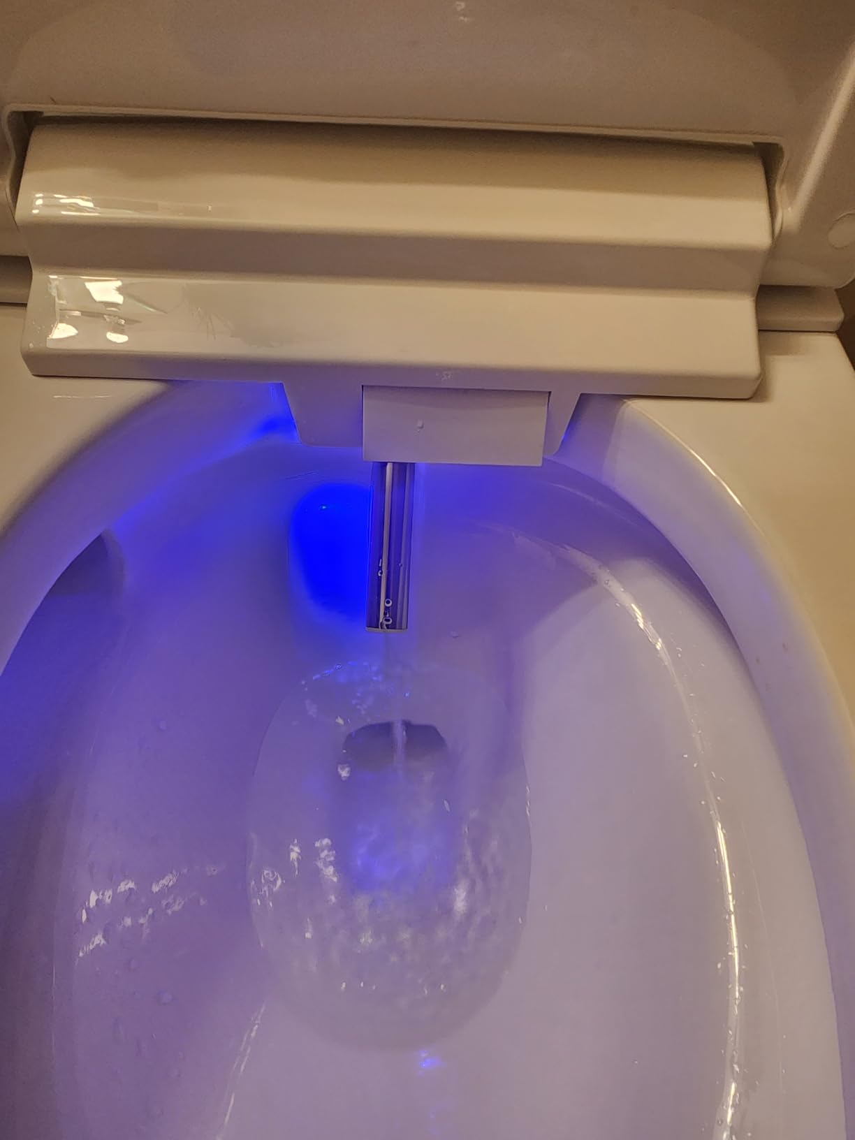 Smart Toilet, One Piece Bidet Toilet for Bathroom with Auto Open & Close Lid and Seat, Warm Water and Dry, Heated Seat, Foot Sensor and Night Light, Auto Flush customer photo 2