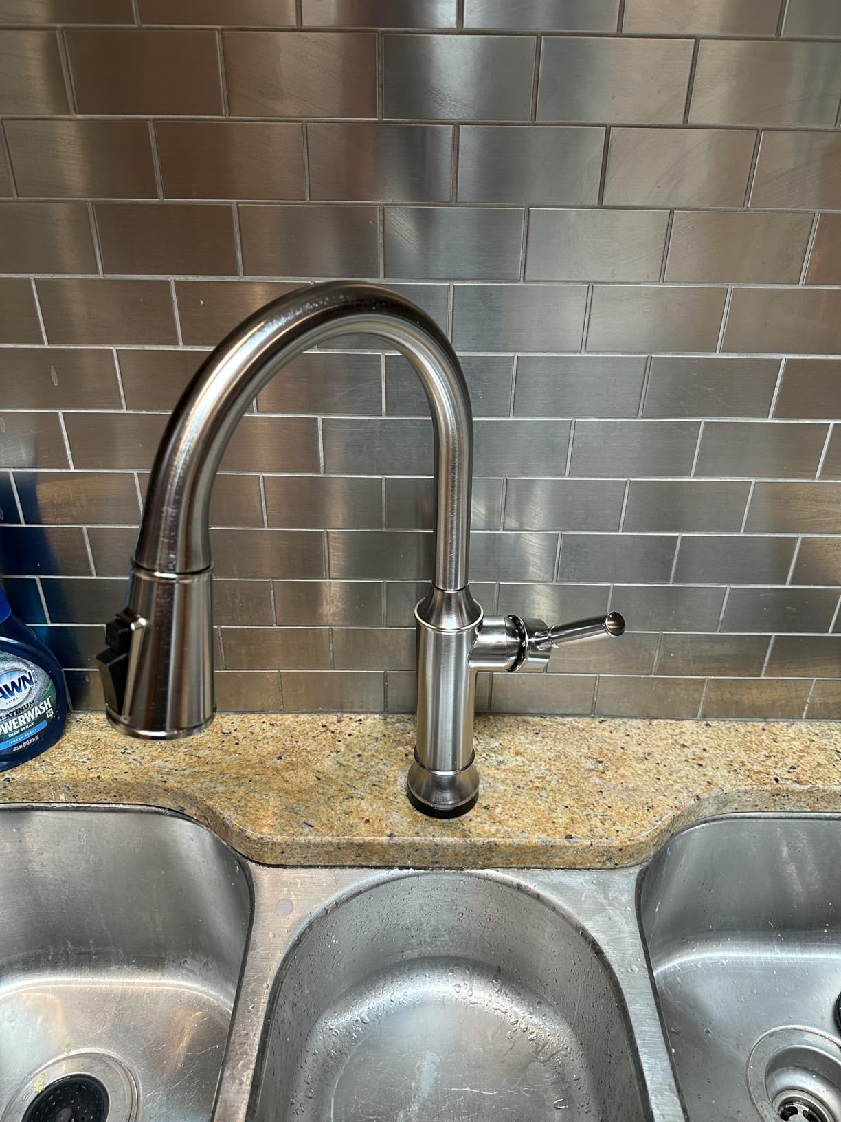 Delta Faucet Renaldi Touchless Kitchen Faucet with Touch Technology, Gold Kitchen Sink Faucet, Delta ProClean Kitchen Faucet, Pull Down Kitchen Faucet, Lumicoat Champagne Bronze 9184TL-CZ-PR-DST customer photo 2