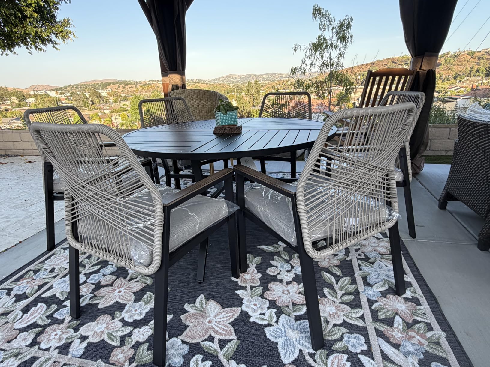 7pc Patio Dining Set, 54