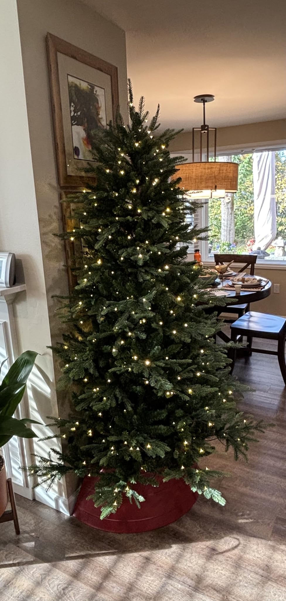 Best Choice Products Full Aspen Christmas Tree, 12ft Pre-lit Realistic Noble Fir w/ 1,800 Glowing Micro LED Lights, 2-in-1 White & Multicolor customer photo 2