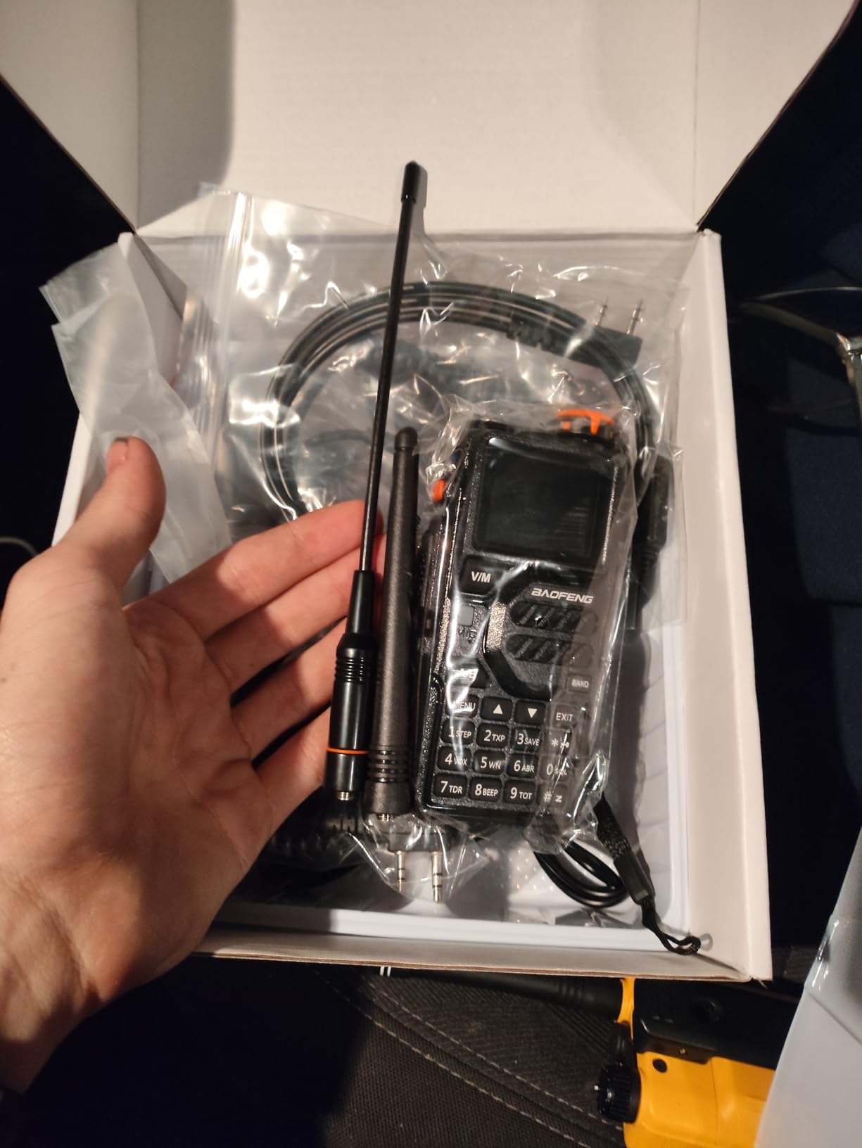BAOFENG K5PLUS 10W Tri-Band Ham Radio with Long High Gain ANT & Speaker Mic | UHF VHF 1.25M Long Range Two Way Radio, 999CH, Aviation NOAA Receiver, 2500mAh Battery+Type-C Port, Frequency Copy, Scramble customer photo 1