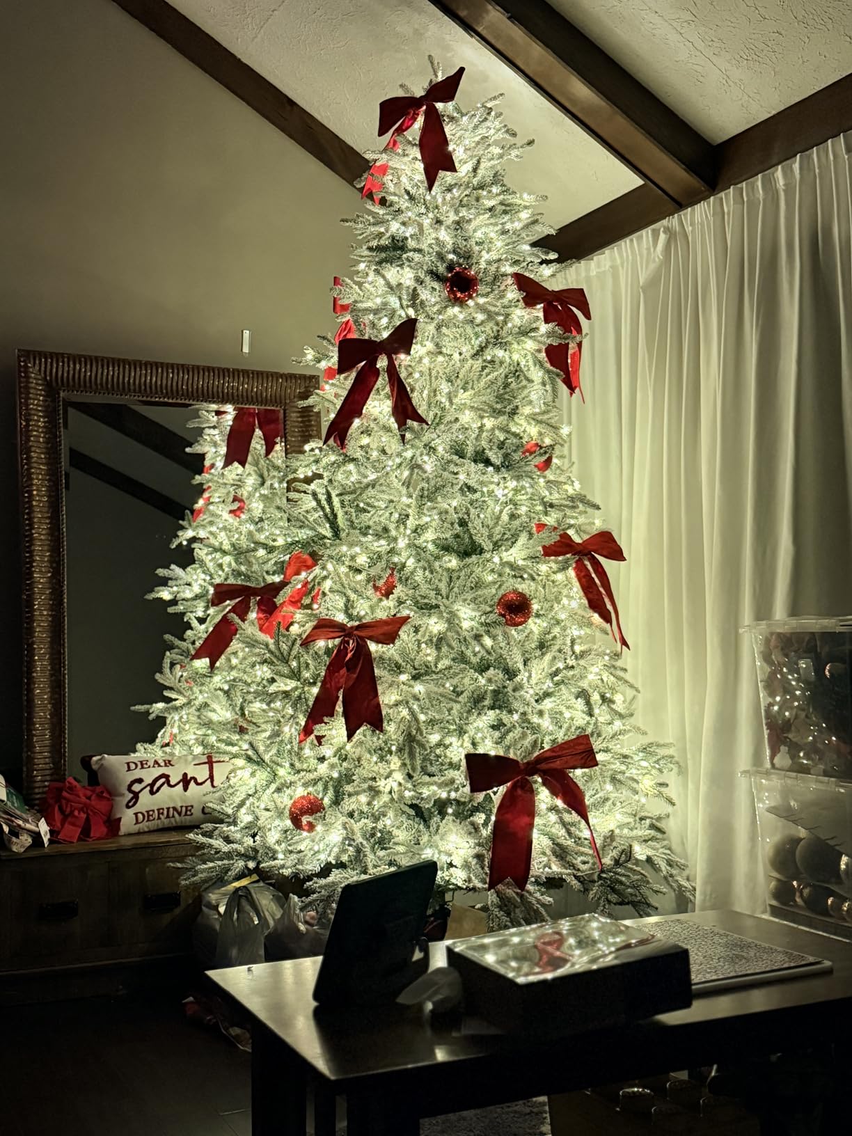 Best Choice Products Full Aspen Christmas Tree, 12ft Pre-lit Noble Fir w/ 3,000 Super Bright Twinkling Micro LED Lights, 2-in-1 White & Multicolor customer photo 1
