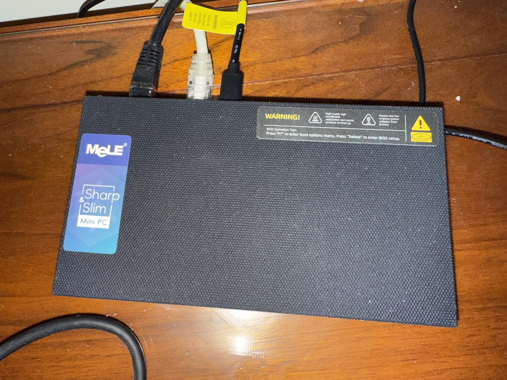 MeLE Quieter DL Fanless N100 Mini PC Dual 2.5G LAN 4GB 128GB Win11 Home | Support HDMI + USB-C + DP1.4 4K Triple Display, WiFi5, BT5.1, Support Linux OS, Quiet, No Dust, Unlocked BIOS, Low Power customer photo 1