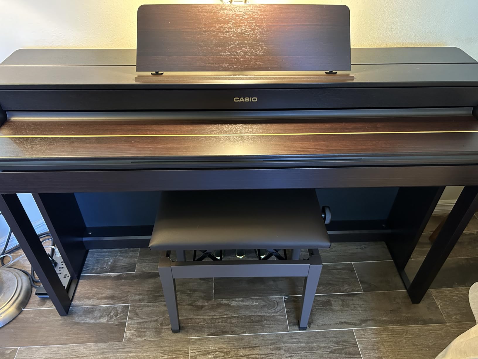 Casio CELVIANO AP-300 Console Digital Piano, with 88 Weighted Keys, 19 Tones, 40W Speaker System, Bluetooth Audio/MIDI, USB, Black Finish (AP-300BK) customer photo 2