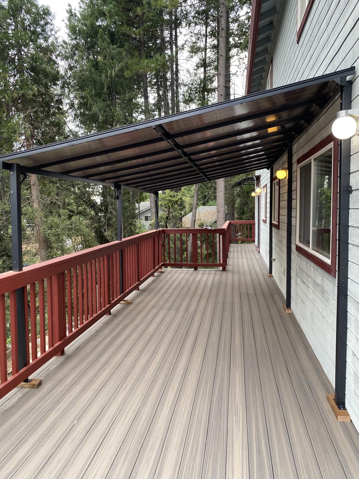 Aoxun 8'x5' Gazebo for Patio, Gazebo Pergola with Sloped Roof, Black customer photo 2