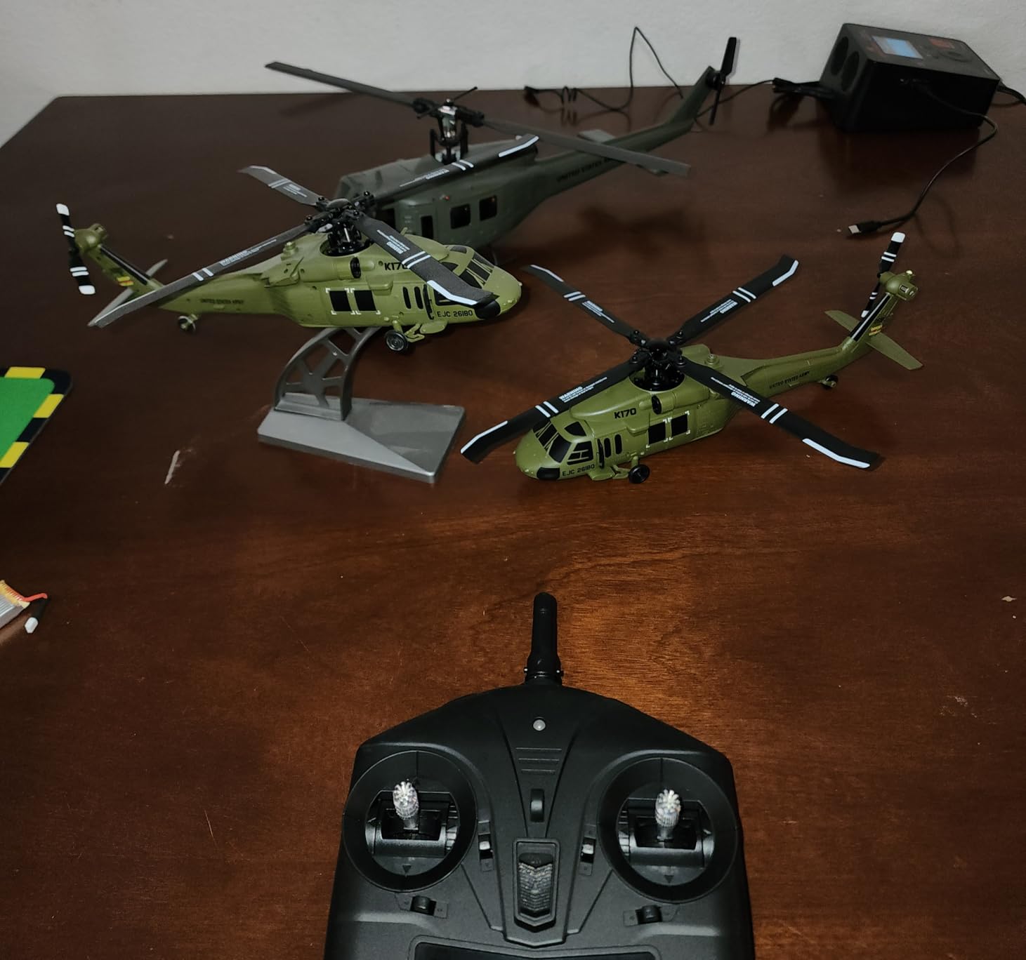 K170 UH60L Remote Controlled Helicopter Aircraft Plane 2.4Ghz 4CH RC Helicopter Heli Aileronless 6-Axis Gyroscope Altitude Hovering 3-Batteries for Adults Beginners customer photo 1
