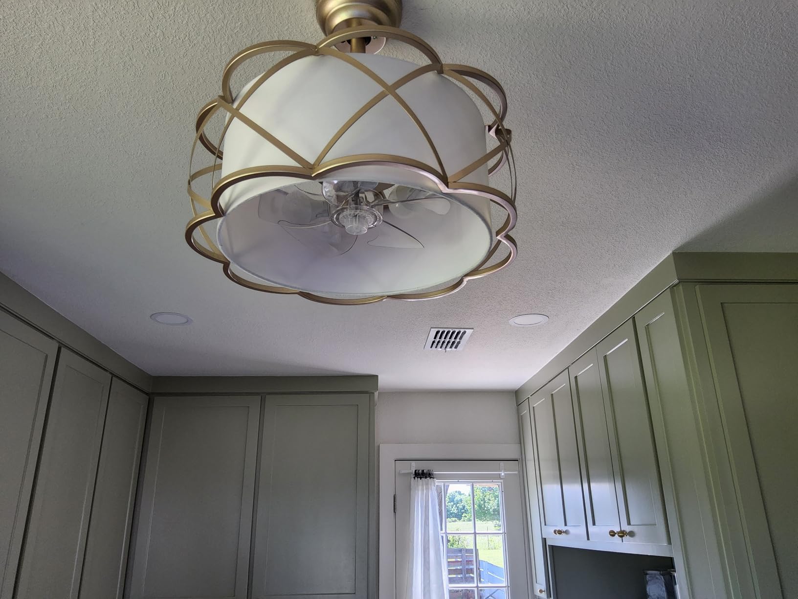 Gold Fandelier Ceiling Fans with Lights, 20