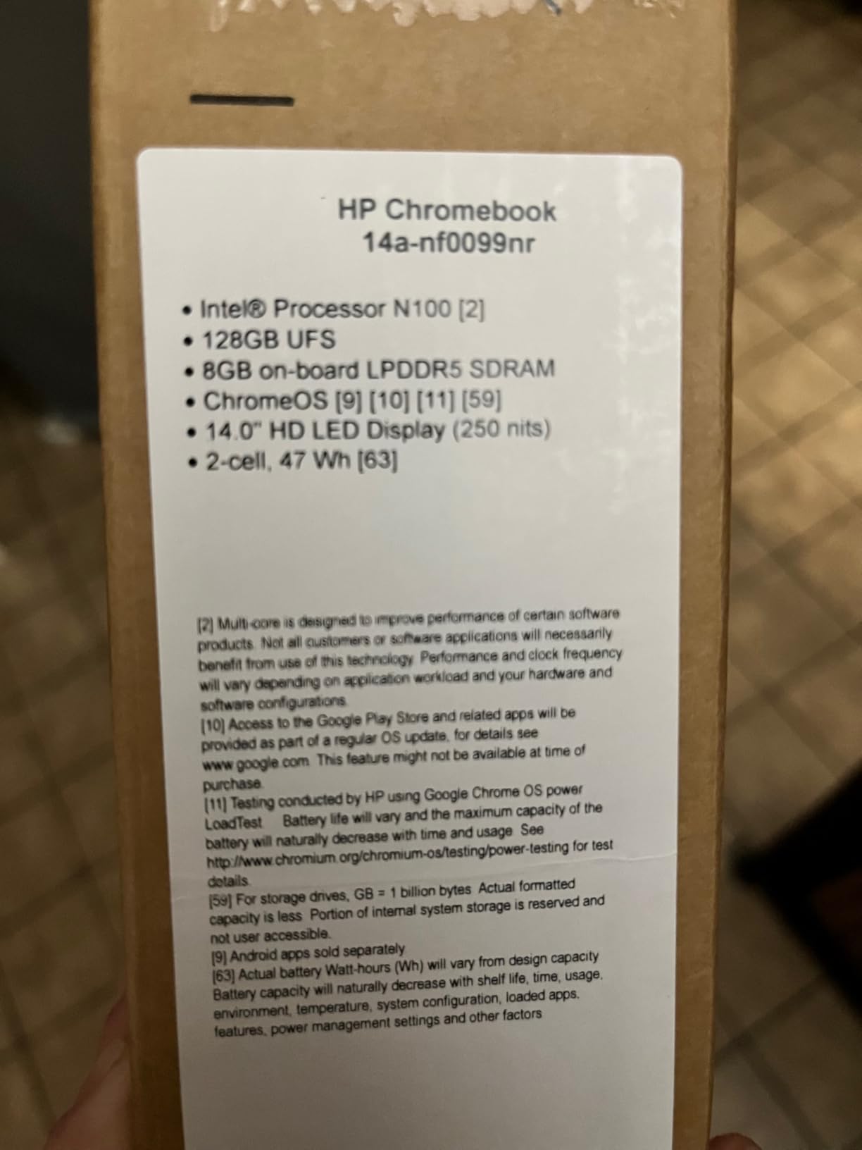 HP Chromebook 14 inch Laptop, HD Display, Intel Processor N100, 8GB RAM, 128GB UFS, UHD Graphics, Chrome OS, Chalkboard Gray, 14a-nf0099nr customer photo 1