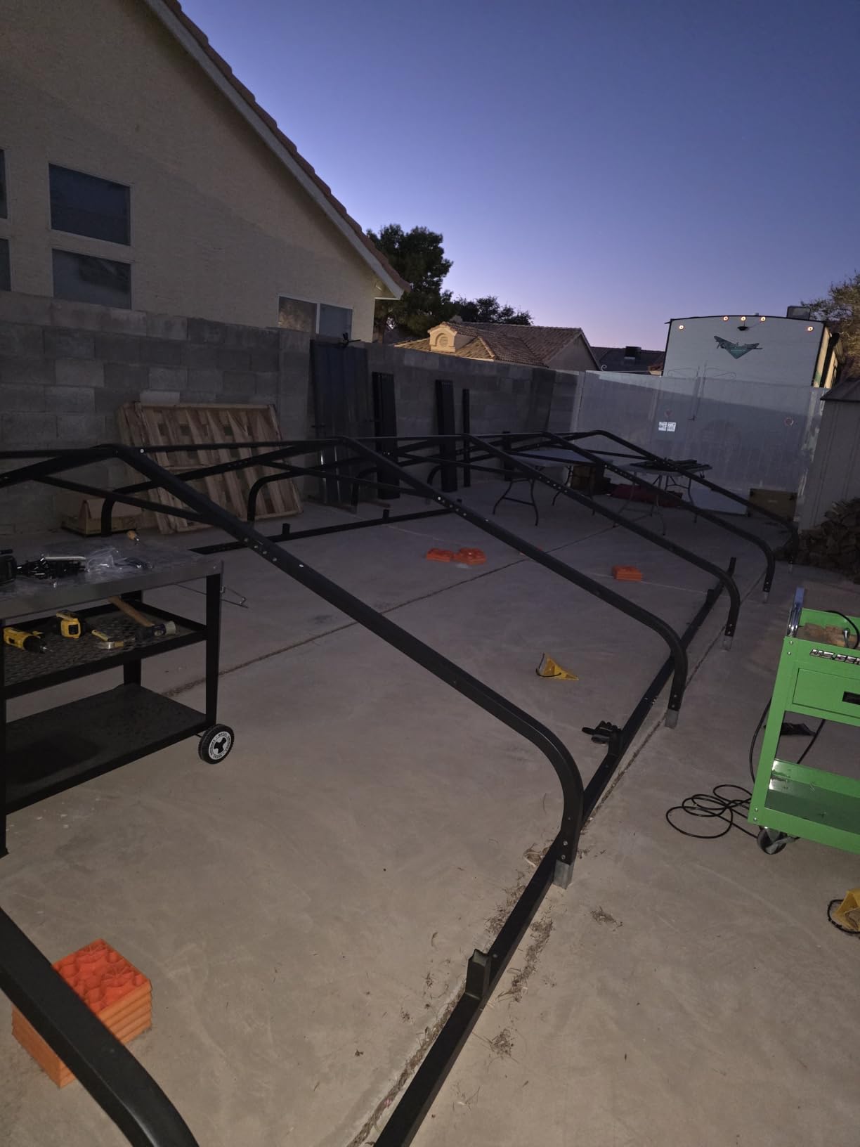 MFSTUDIO Metal RV Carport 14x25ft, Heavy Duty Carports Car Canopy Shelter | Garage Shed Shade Tall Cars Port kits Portable Height 13ft for Large RVs with Galvanized Steel Roof, Frame for Boats ,Truck customer photo 2