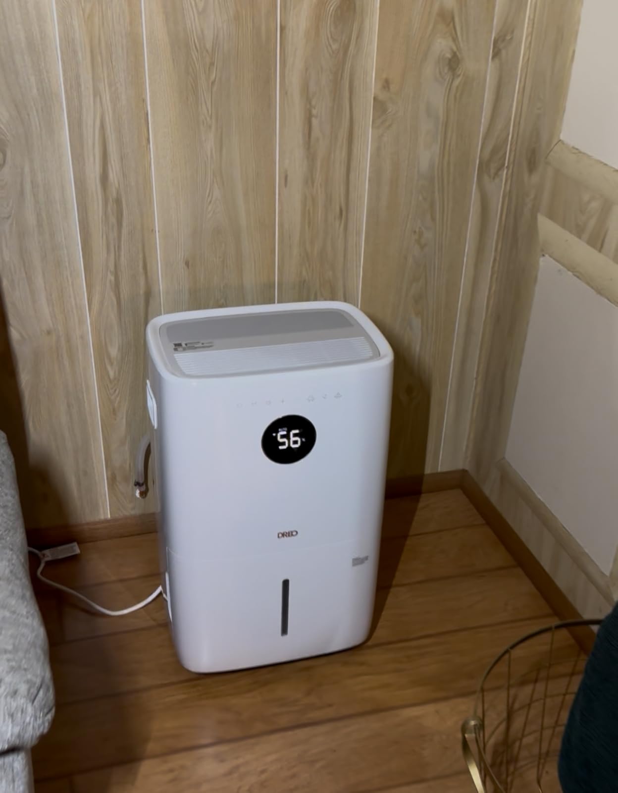 DREO 110-Pint Smart Dehumidifier for Basement, 4500 Ft² for Large Room, 2 Gallon Water Tank, Auto/Comfort/Constant Mode Dehumidifiers for Home, Bedroom, Bathroom, with Drain Hose, White, 711S customer photo 2